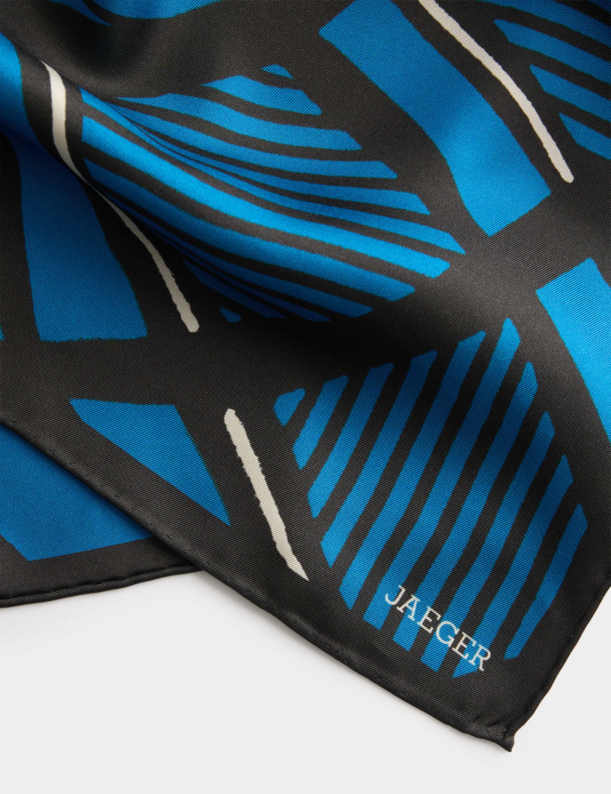 Pure Silk Checked Scarf 4 of 4