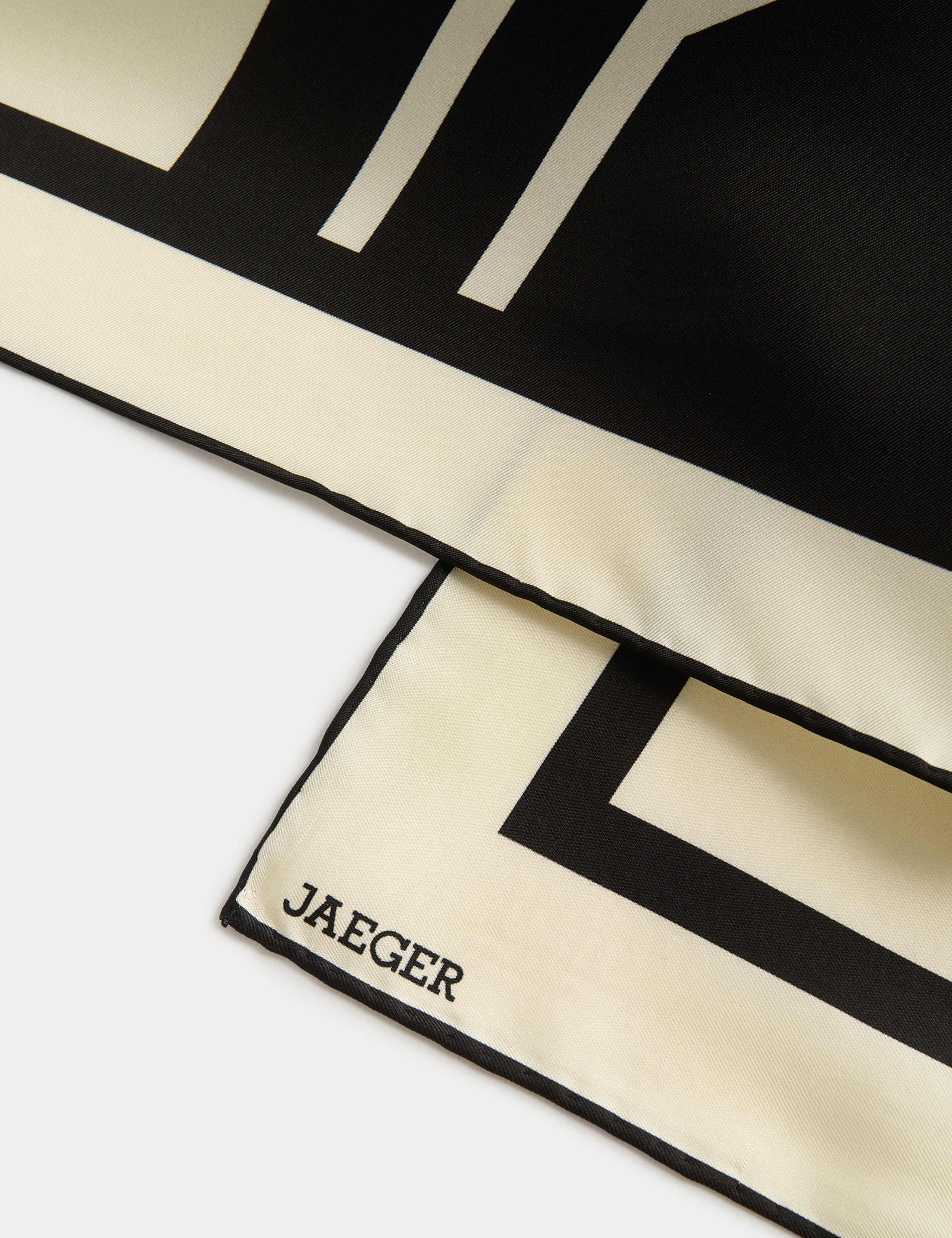 Pure Silk Geometric Scarf 4 of 4