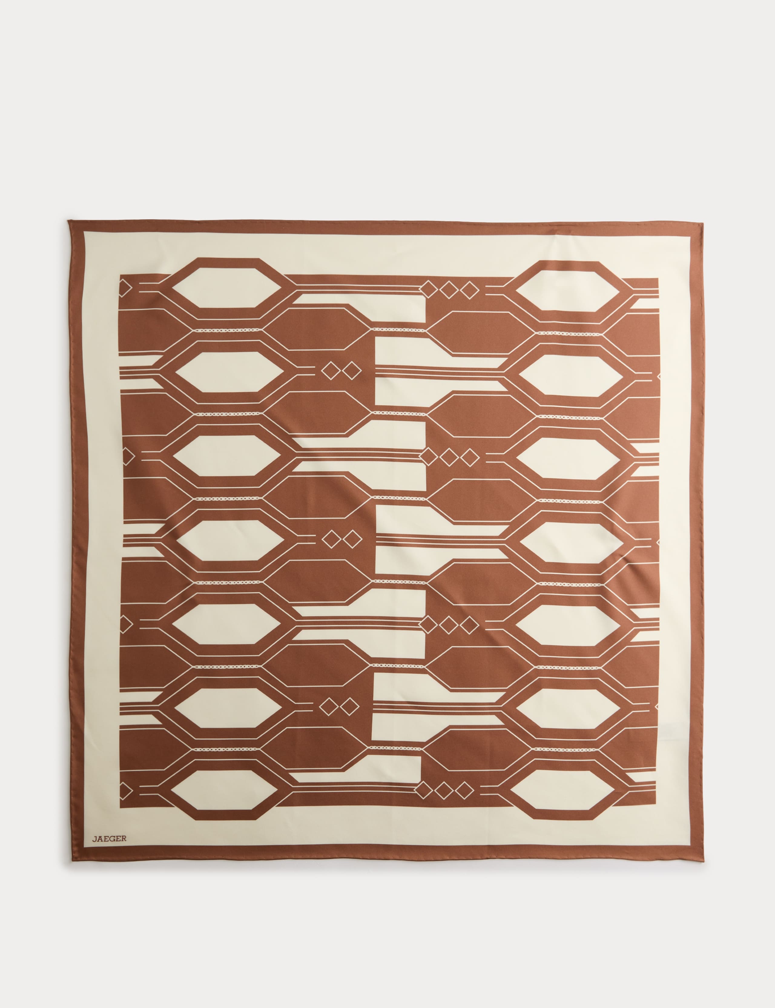 Pure Silk Geometric Scarf 2 of 4