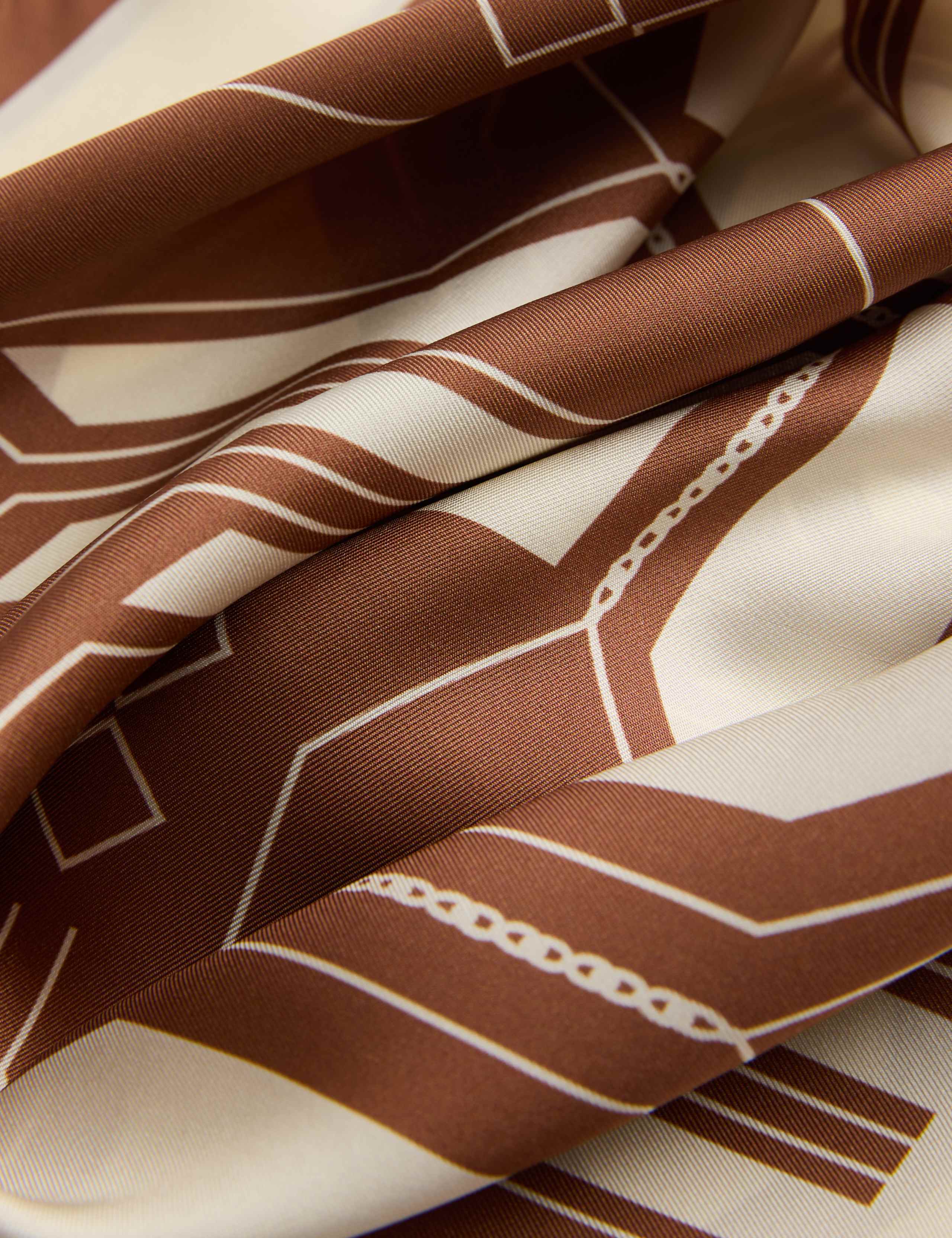 Pure Silk Geometric Scarf 3 of 4