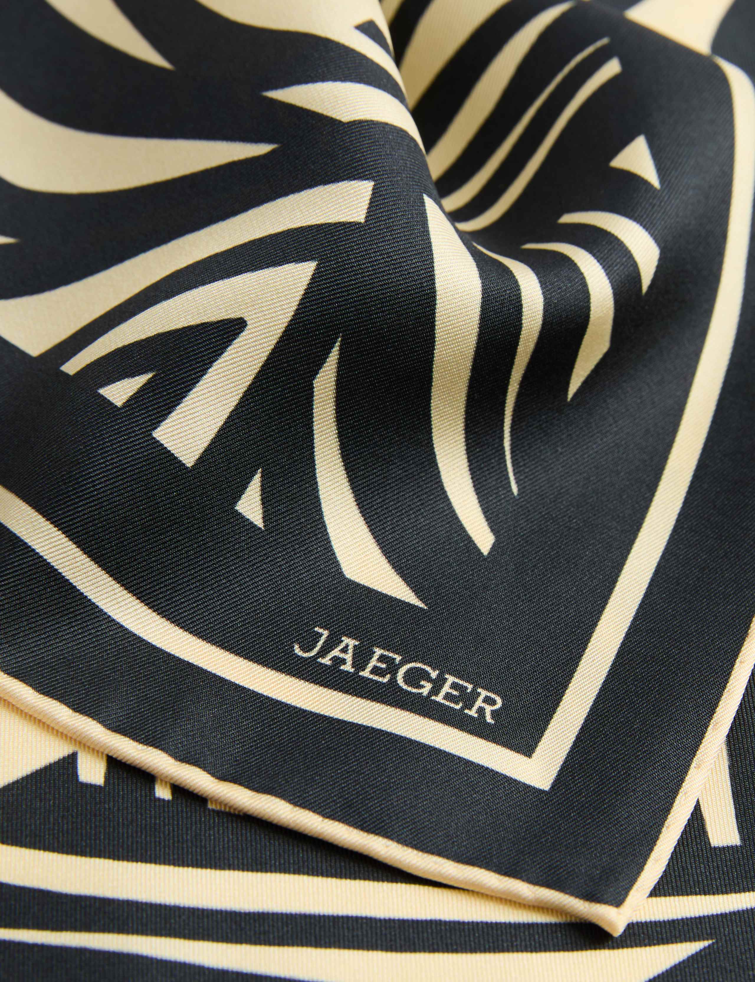 Pure Silk Printed Square Scarf 4 of 4