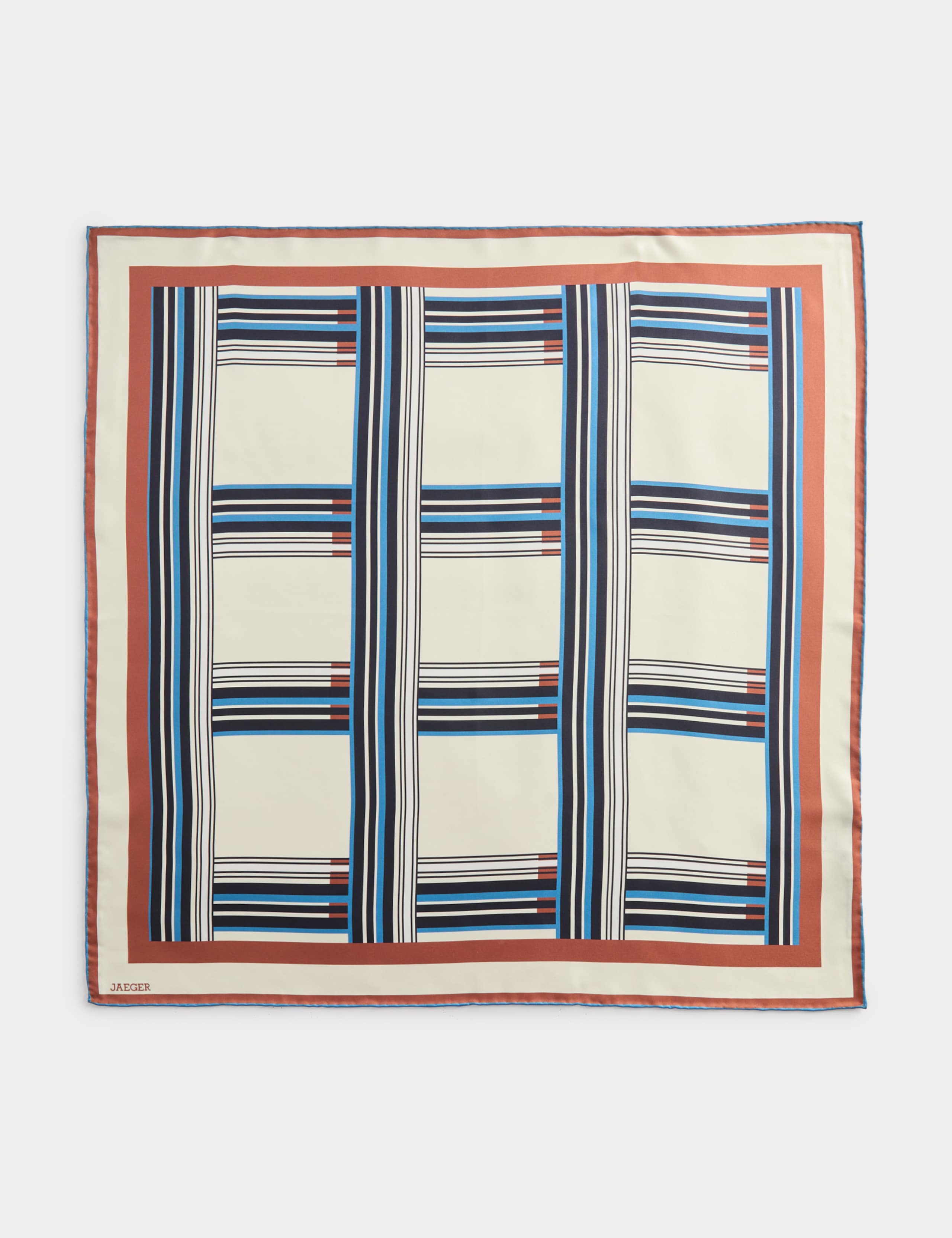 Pure Silk Geometric Scarf 2 of 4