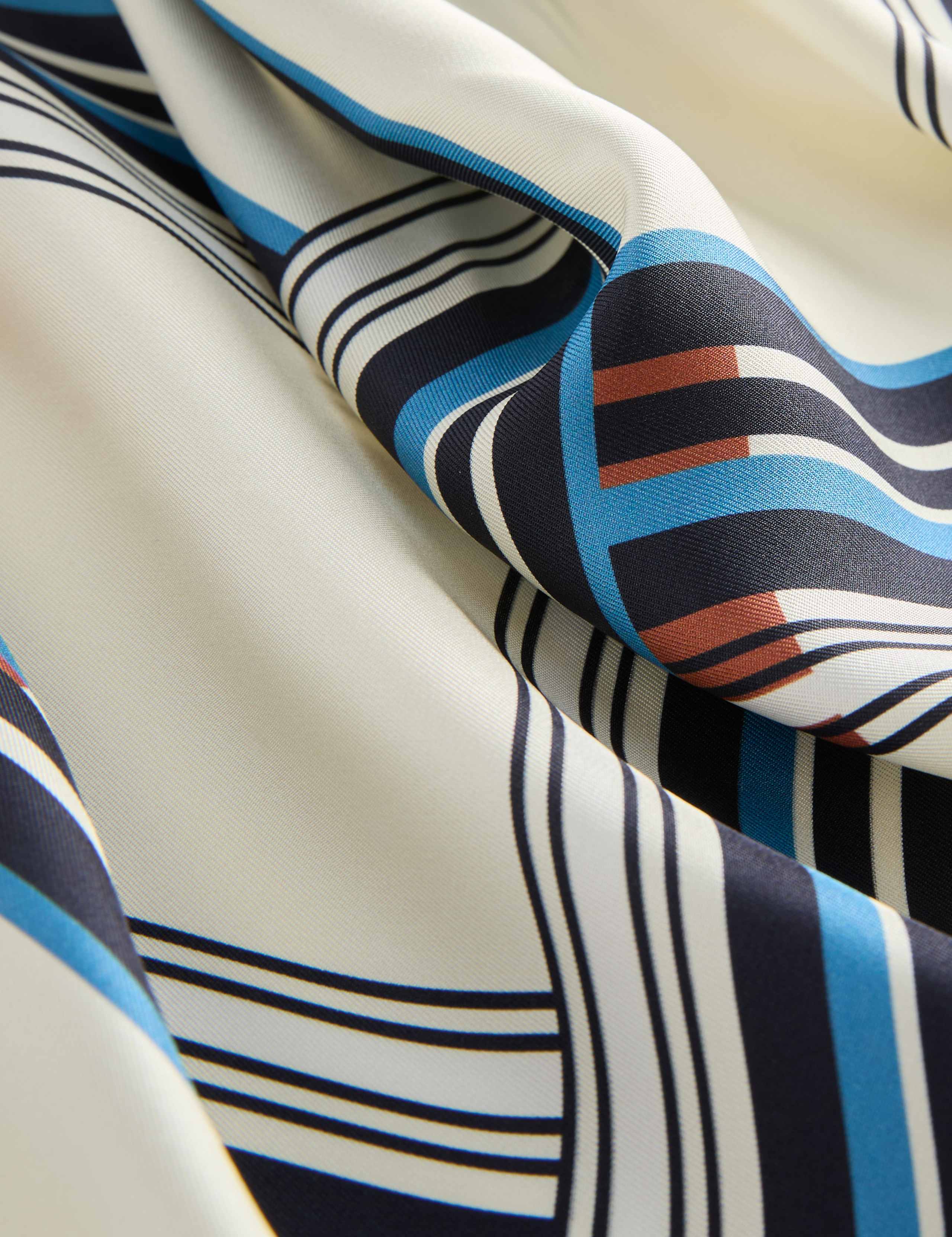 Pure Silk Geometric Scarf 3 of 4