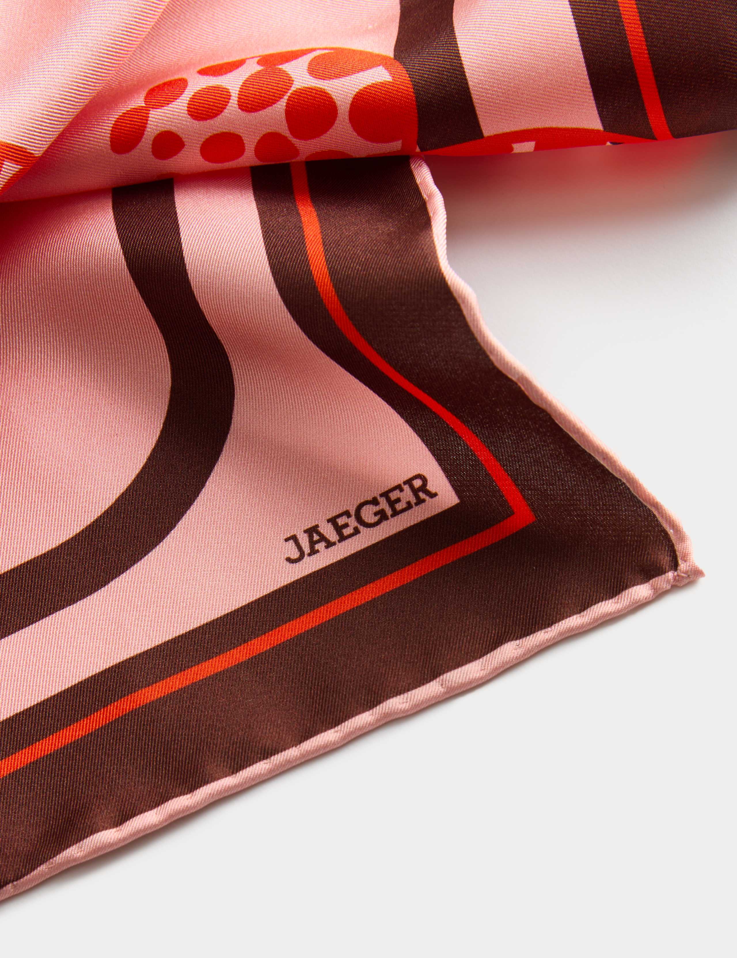 Pure Silk Woven Printed Square Scarf 3 of 4