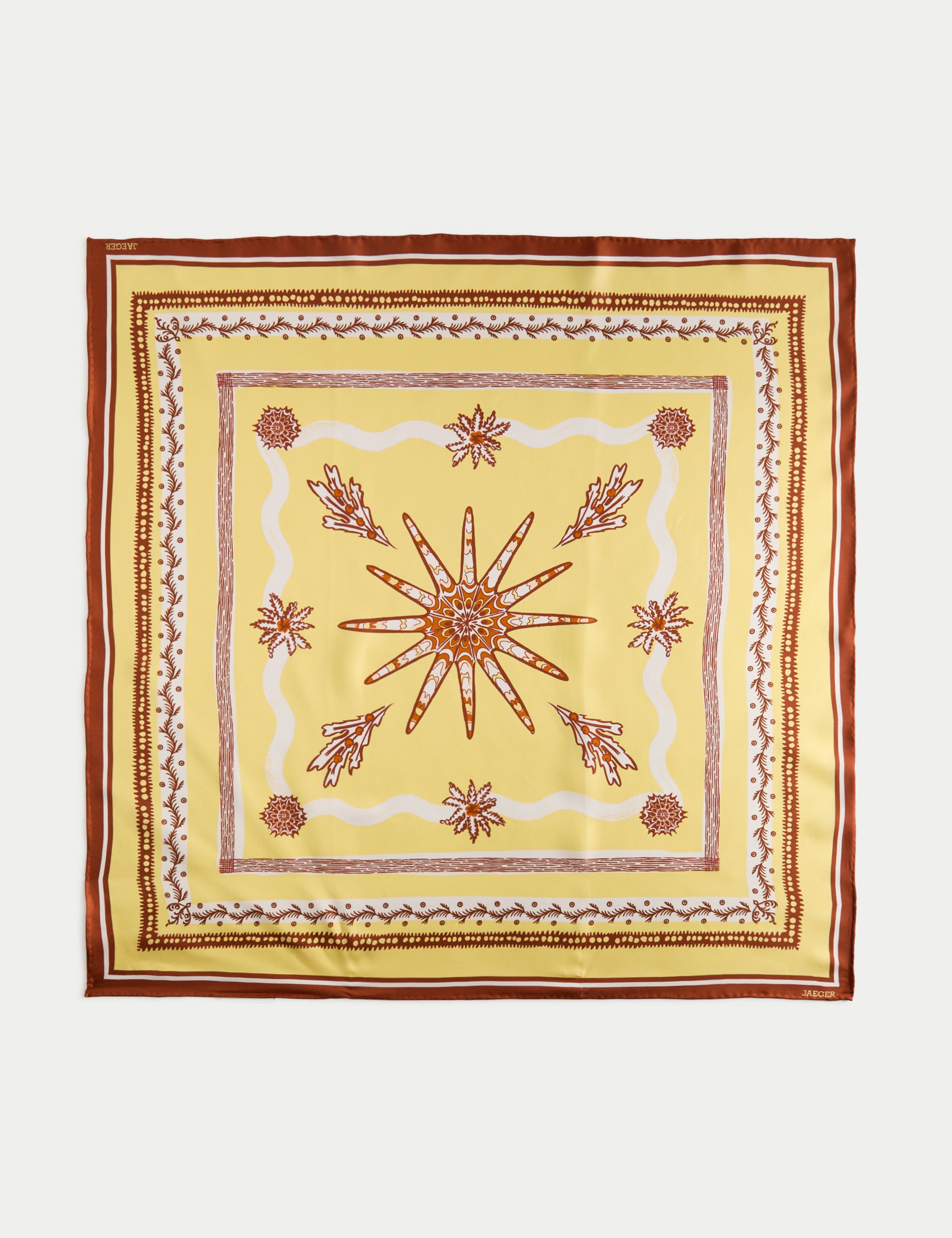 Pure Silk Twill Printed Square Scarf 2 of 4