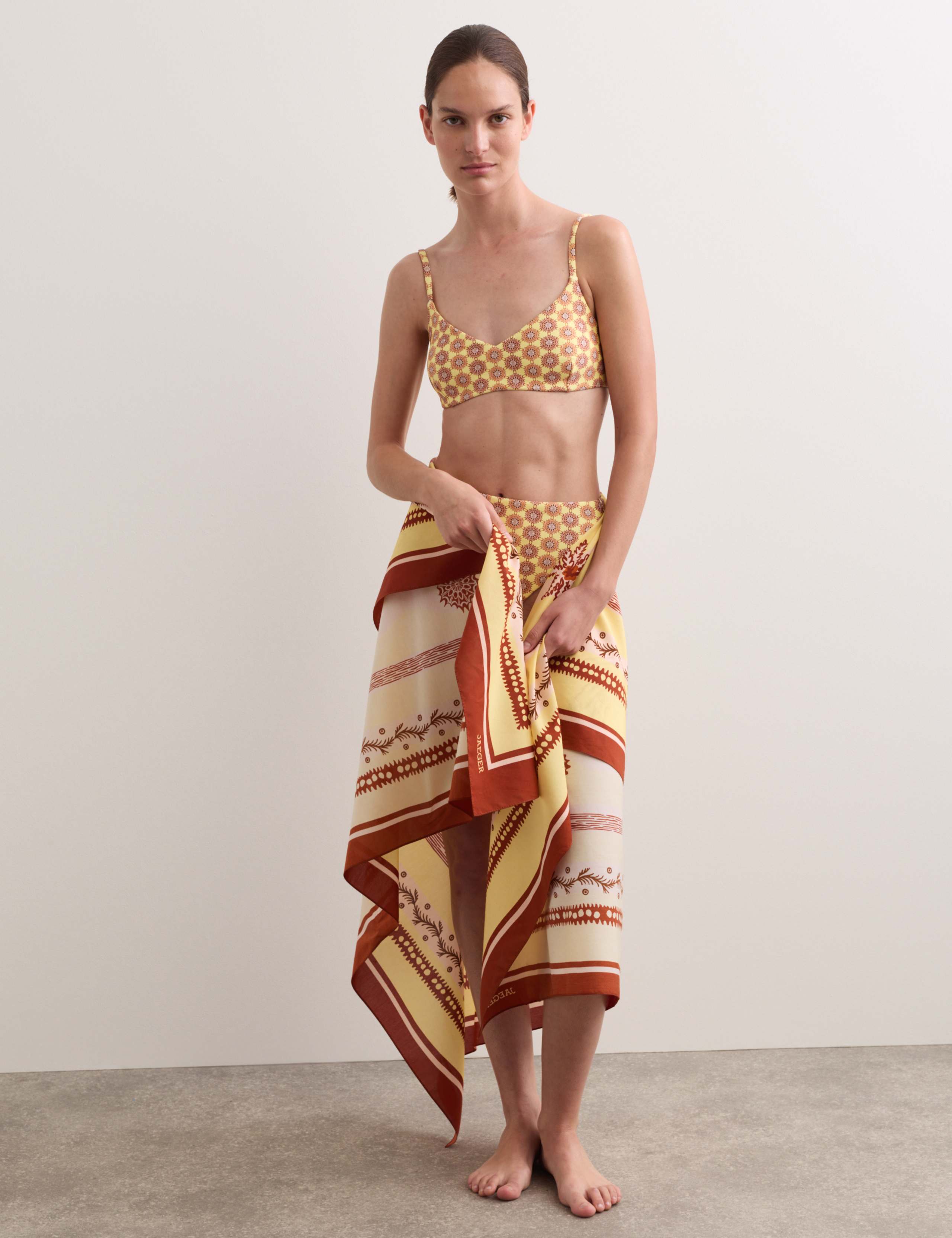 Printed Padded V-Neck Bikini Top 3 of 6