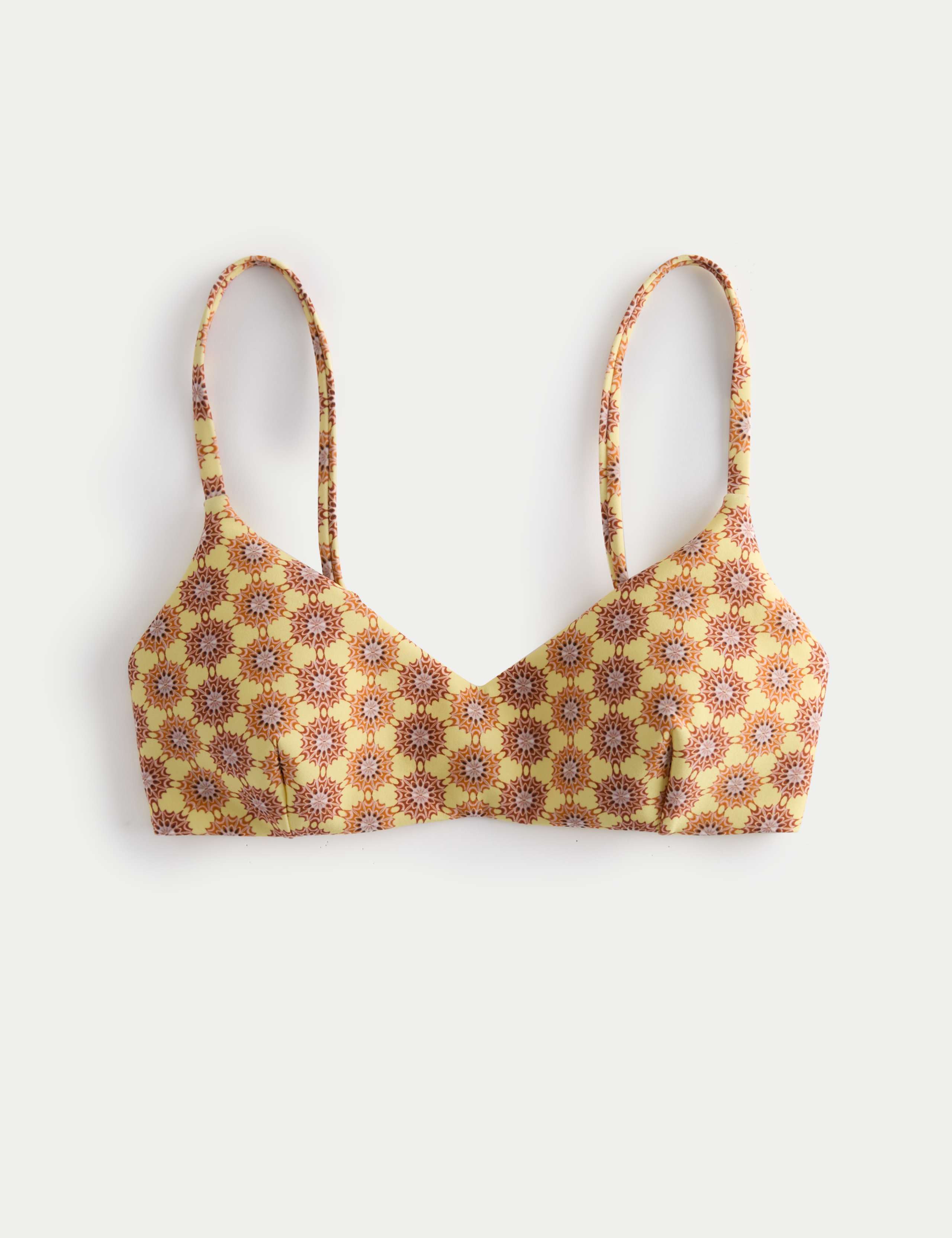 Printed Padded V-Neck Bikini Top 2 of 6