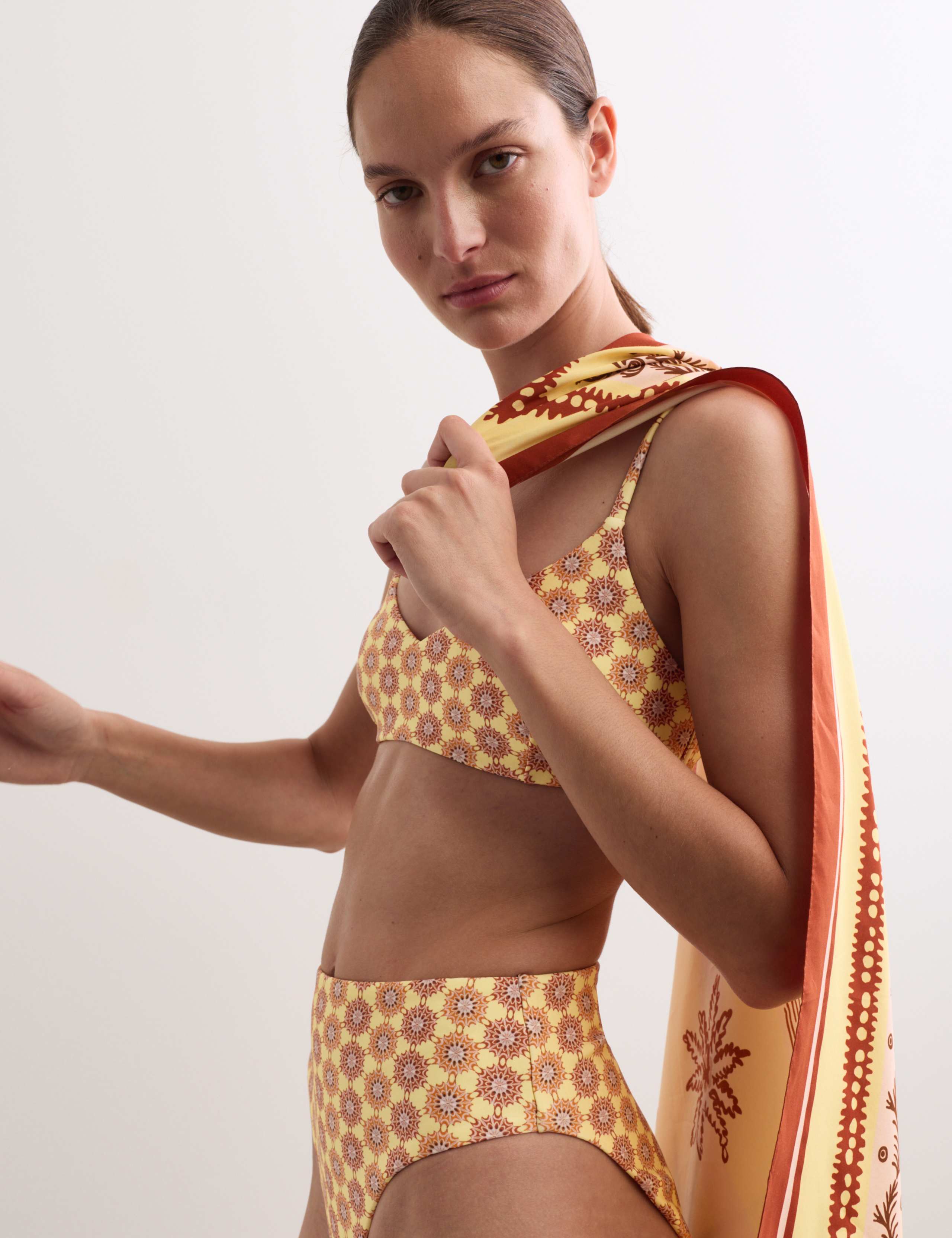 Printed High Leg Bikini Bottoms 4 of 6