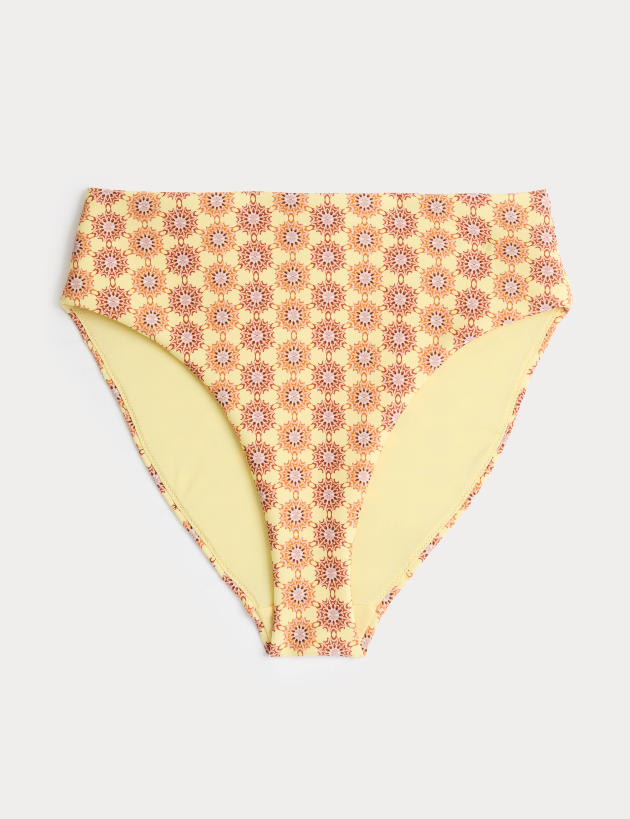 Printed High Leg Bikini Bottoms 2 of 6