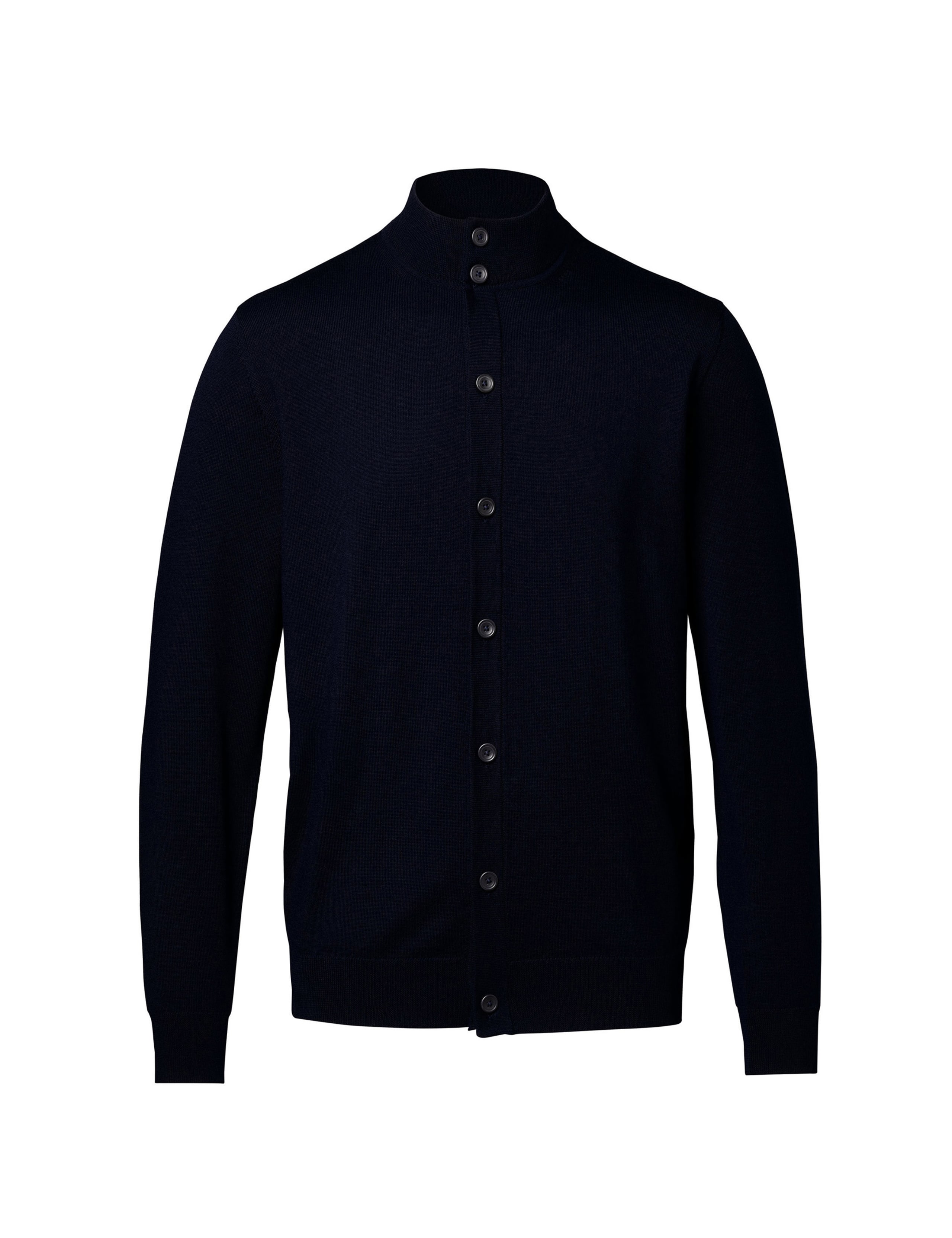 Pure Wool Funnel Neck Cardigan 2 of 5