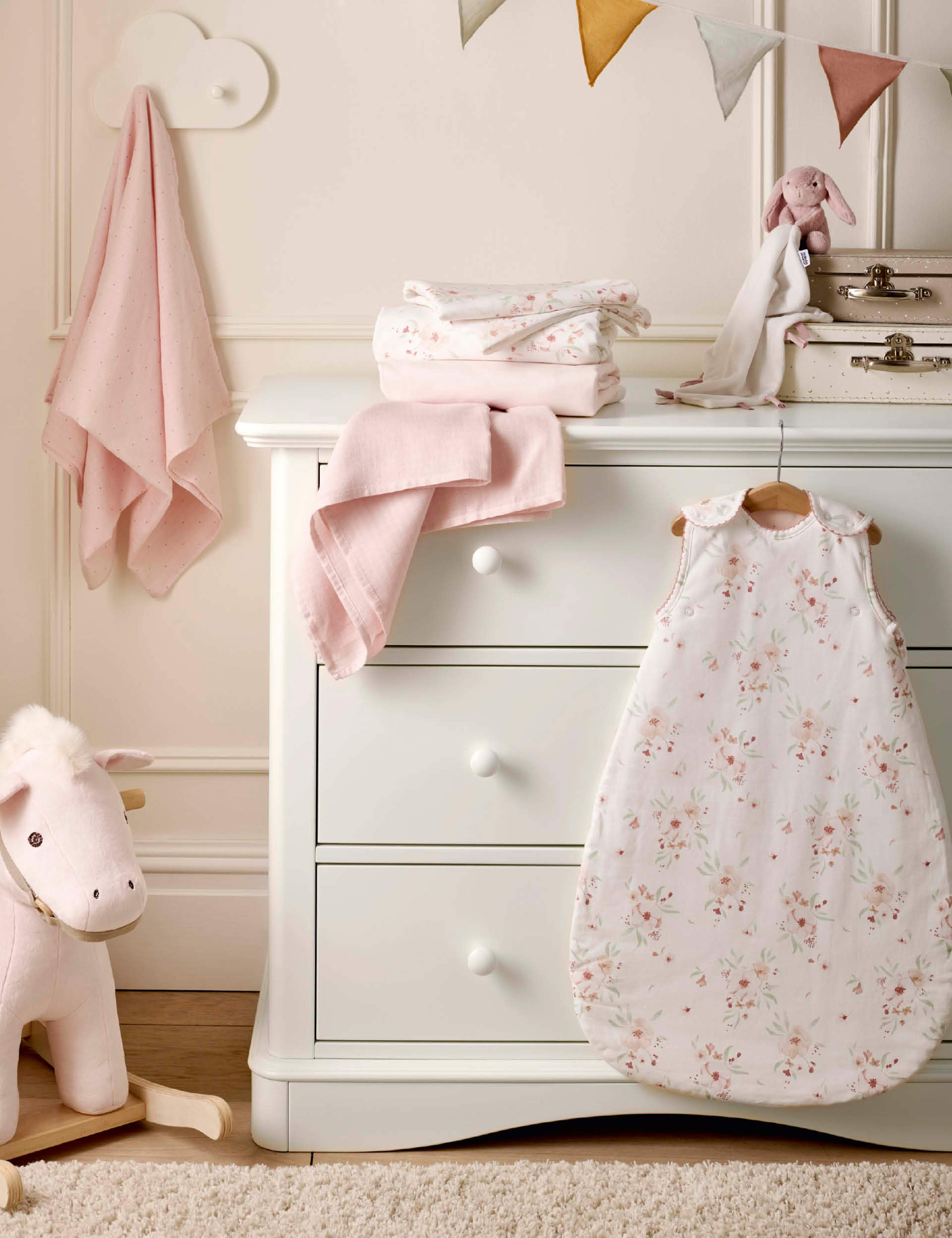 Pure Cotton Floral Sleeping Bag (0-6 Mths) 4 of 4