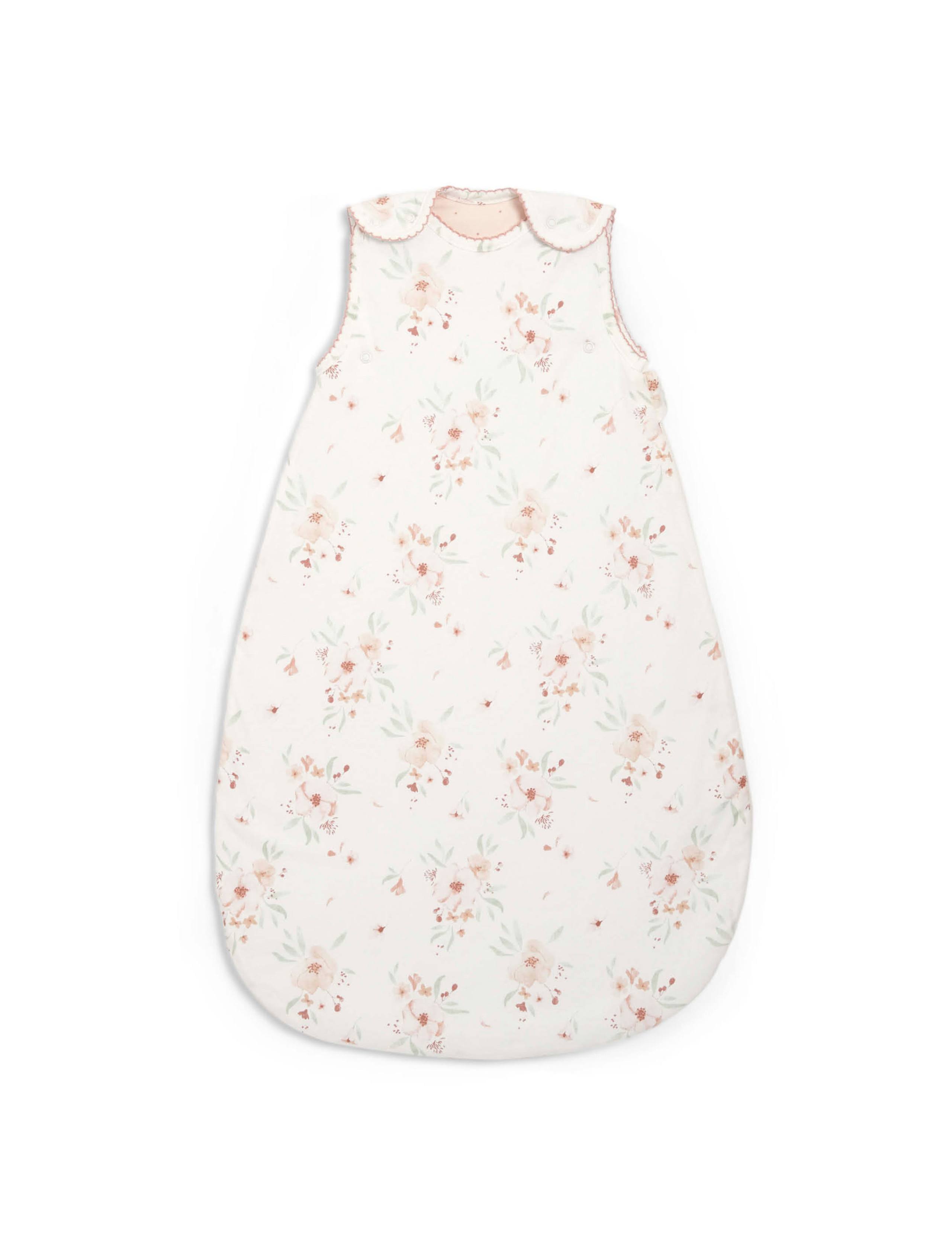 Pure Cotton Floral Sleeping Bag (0-6 Mths) 2 of 4