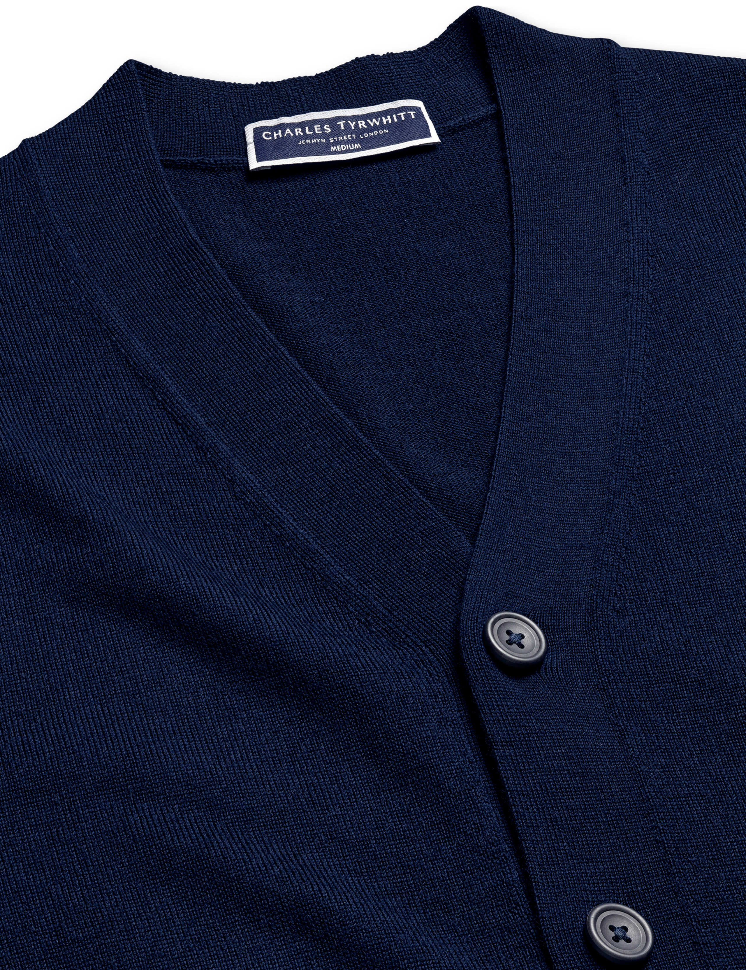 Pure Merino Wool V-Neck Cardigan 5 of 6