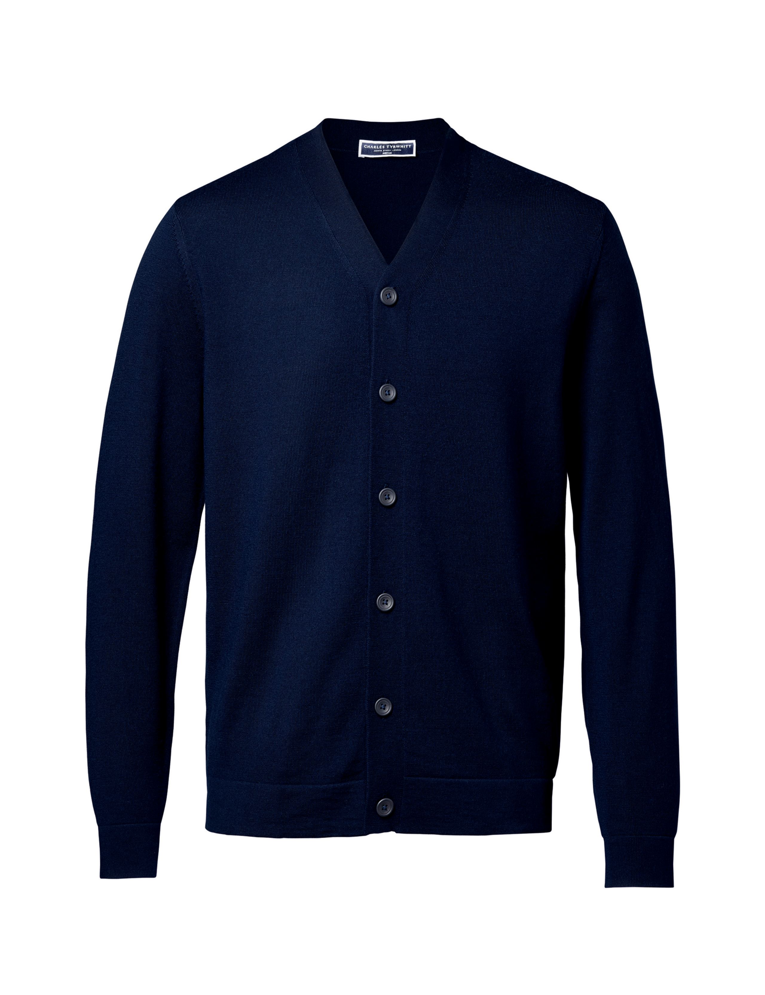 Pure Merino Wool V-Neck Cardigan 2 of 6