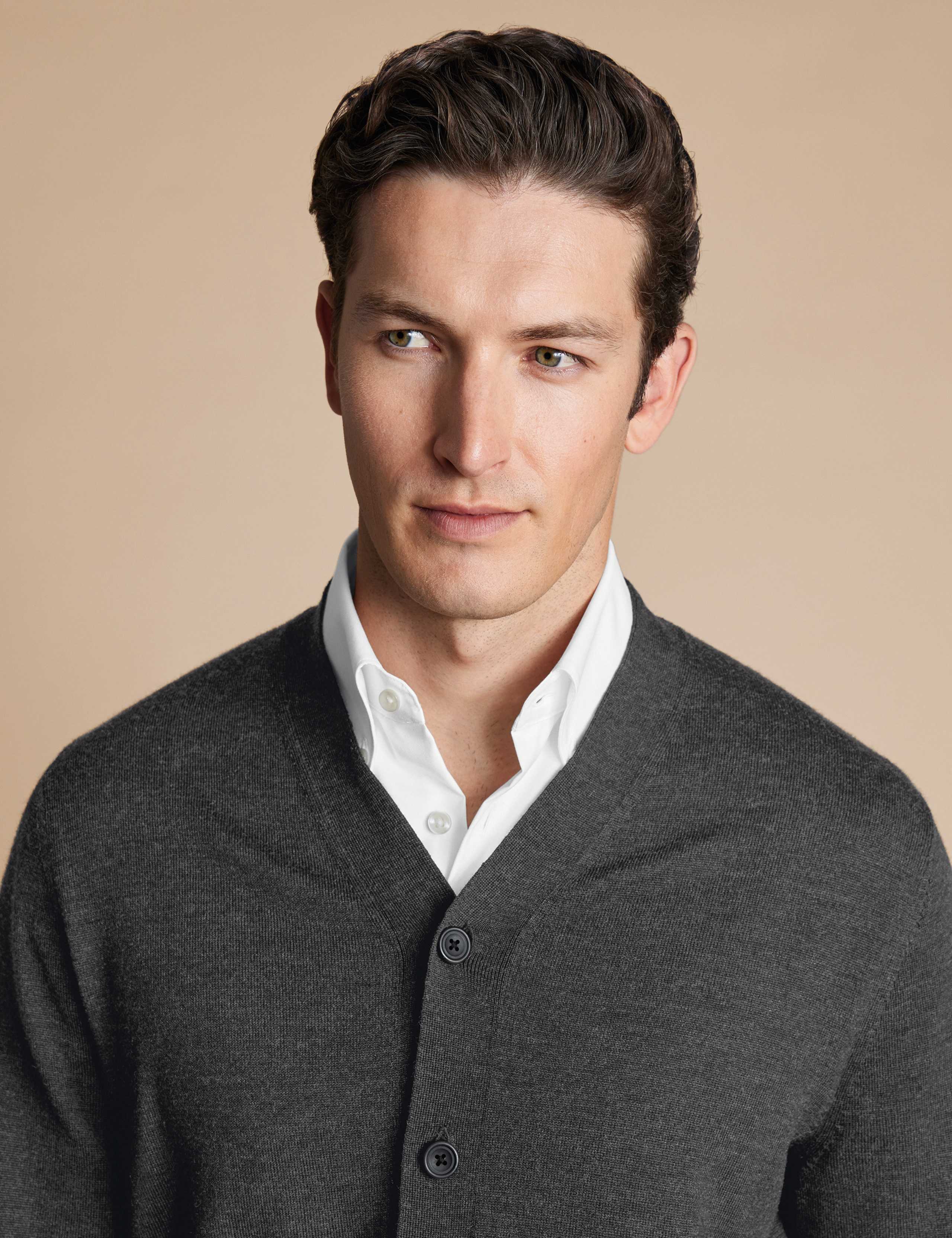 Pure Merino Wool V-Neck Cardigan 3 of 6