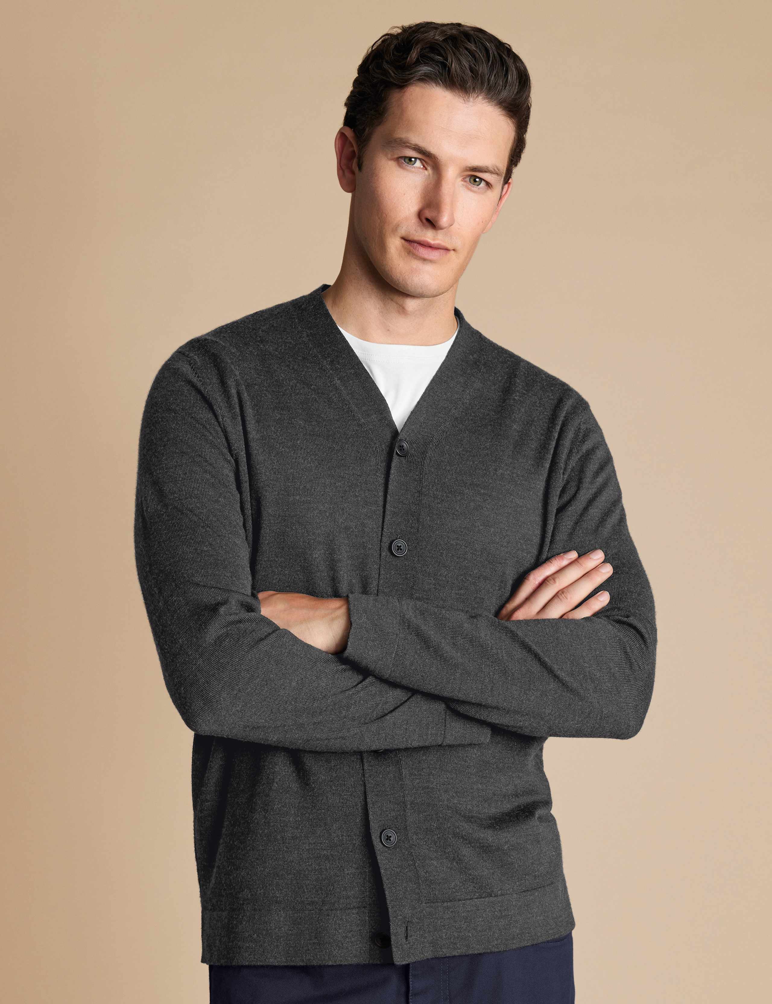 Pure Merino Wool V-Neck Cardigan 4 of 6