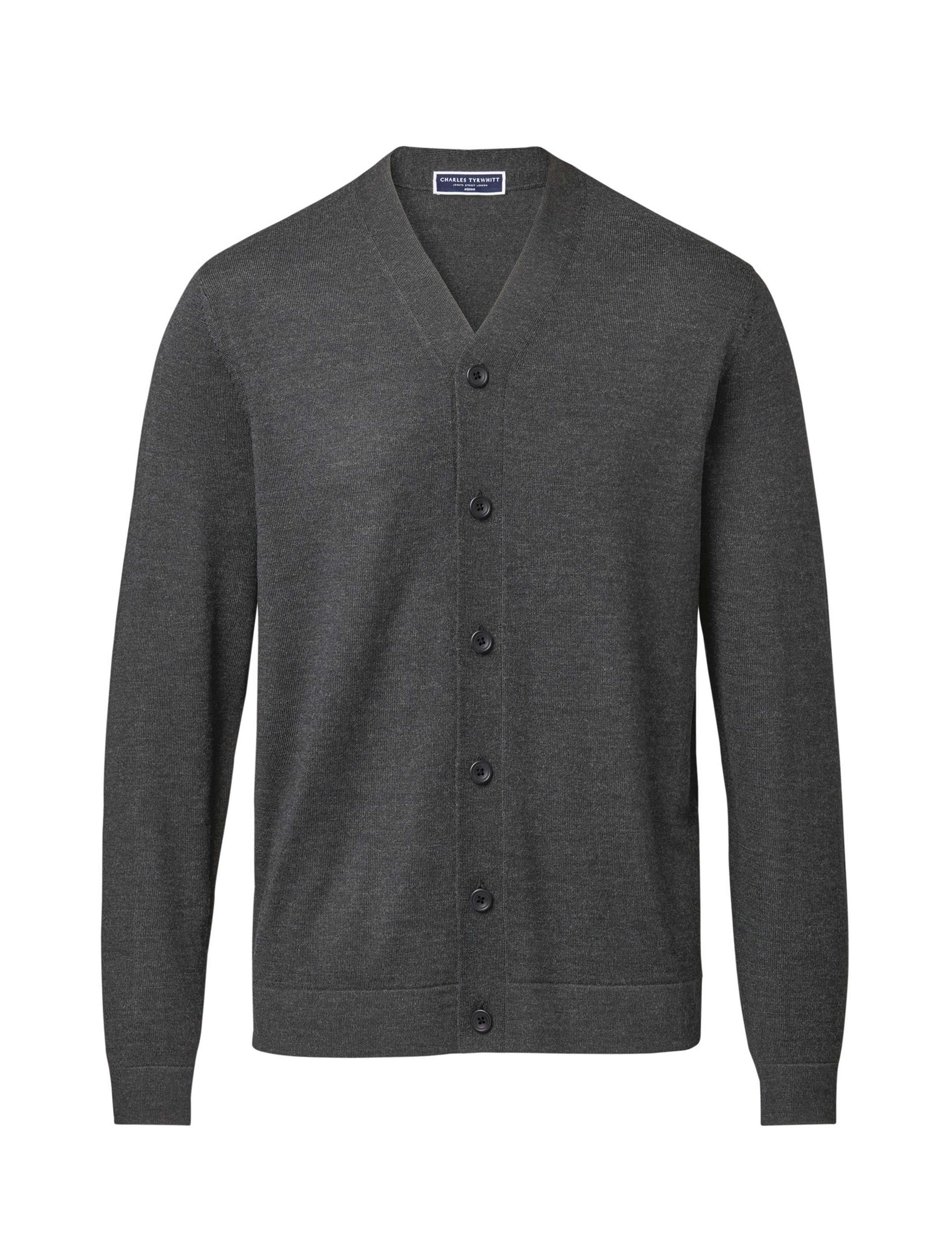 Pure Merino Wool V-Neck Cardigan 2 of 6