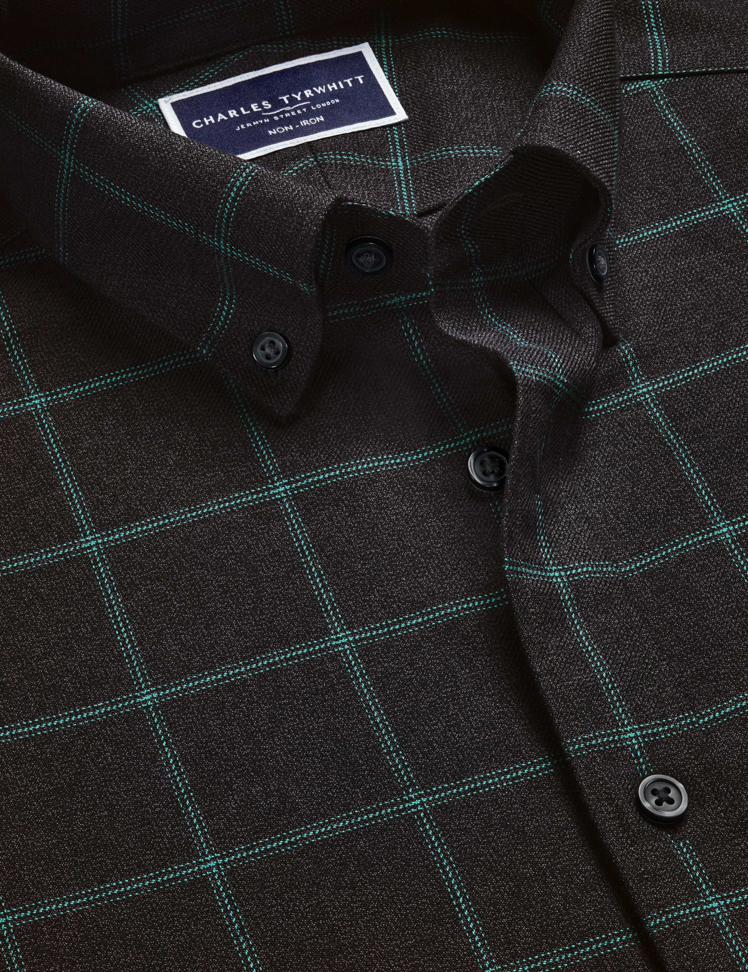 Slim Fit Easy Iron Pure Cotton Check Shirt 5 of 6