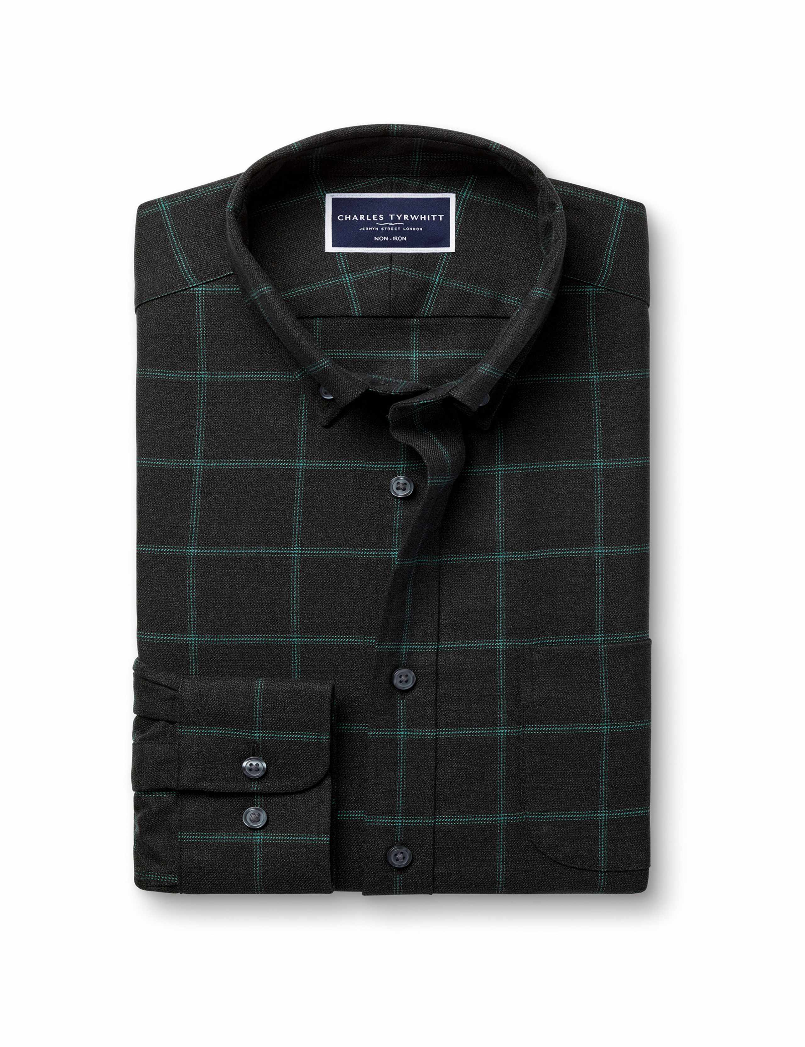 Slim Fit Easy Iron Pure Cotton Check Shirt 2 of 6