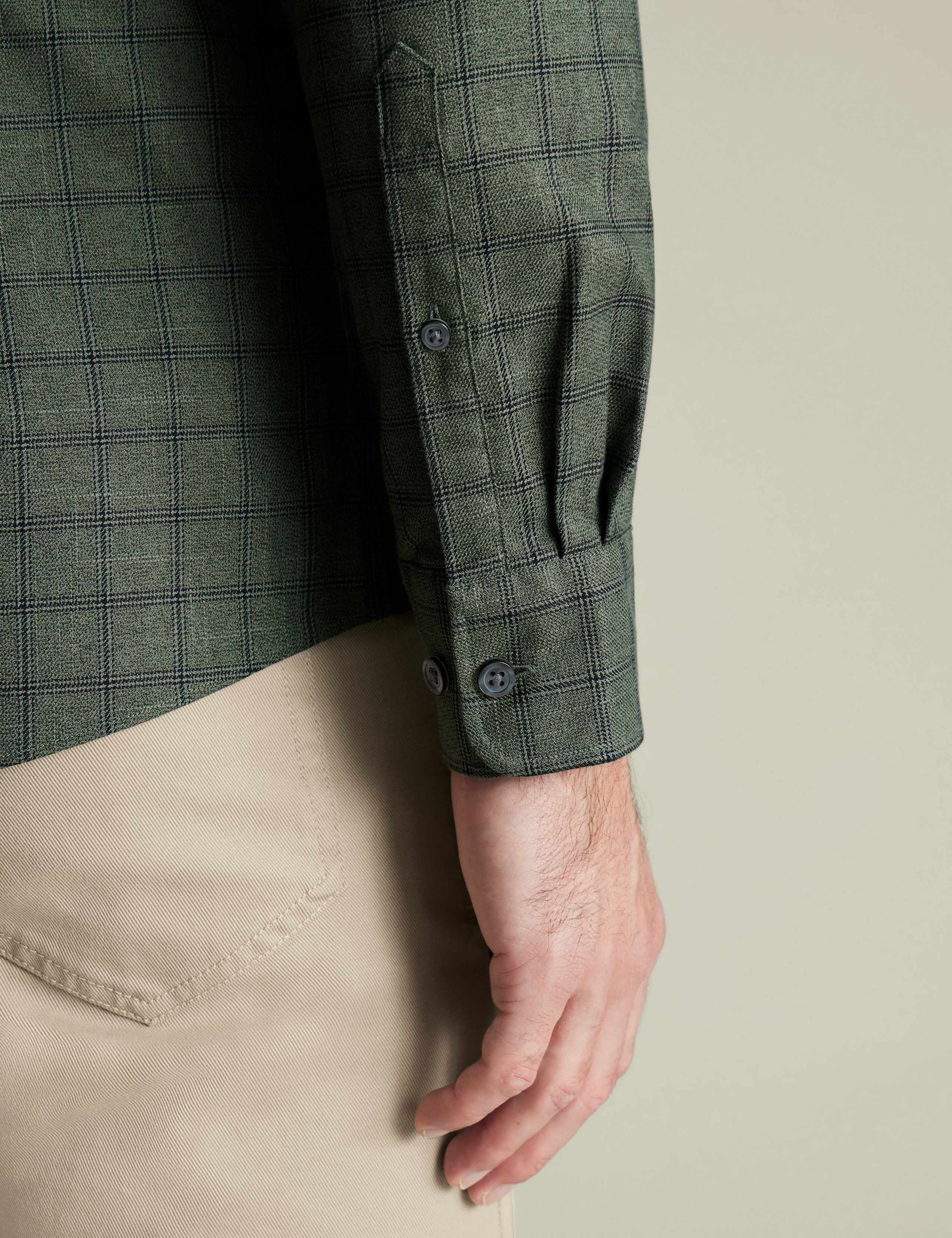 Slim Fit Non Iron Pure Cotton Check Shirt 4 of 6