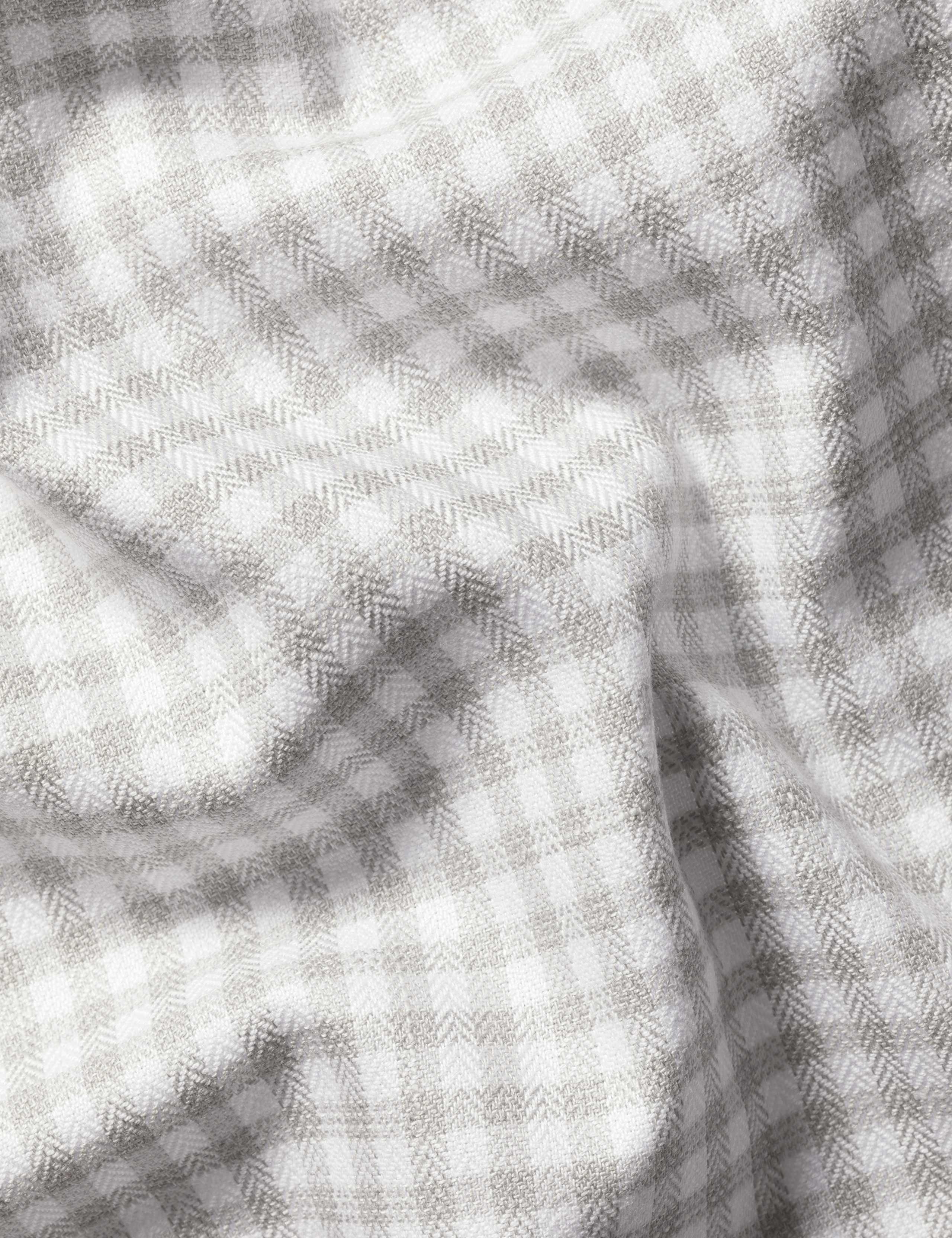 Slim Fit Non Iron Pure Cotton Gingham Shirt 6 of 6