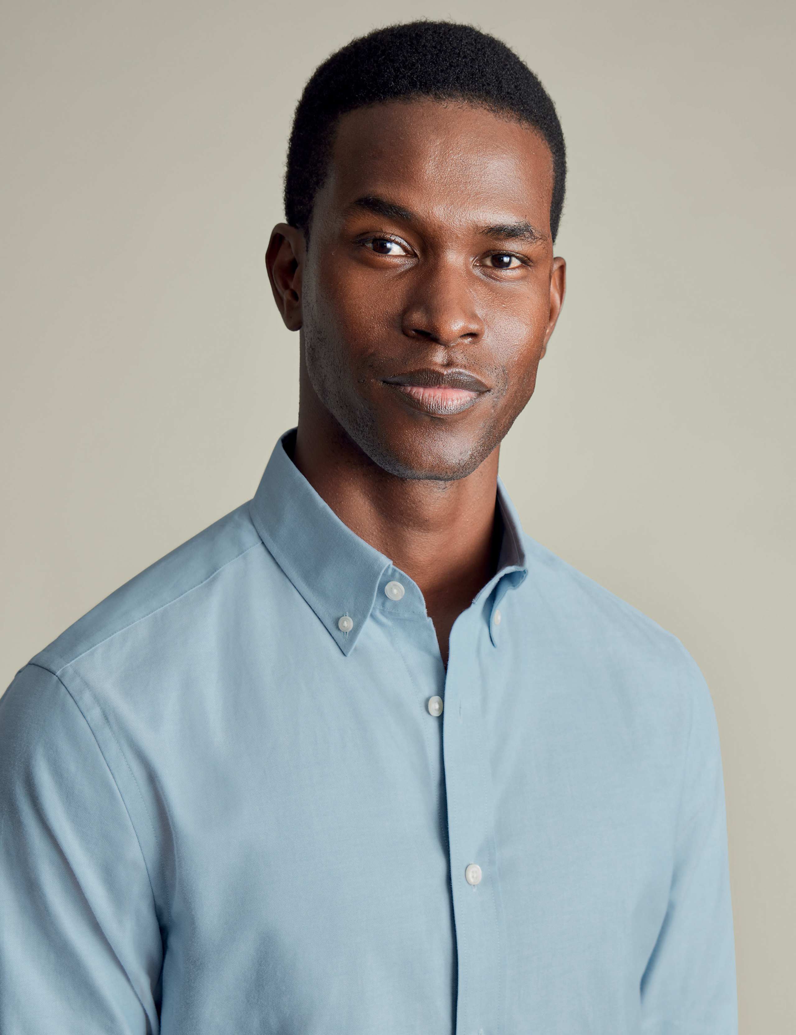 Slim Fit Easy Iron Brushed Cotton Shirt 3 of 7