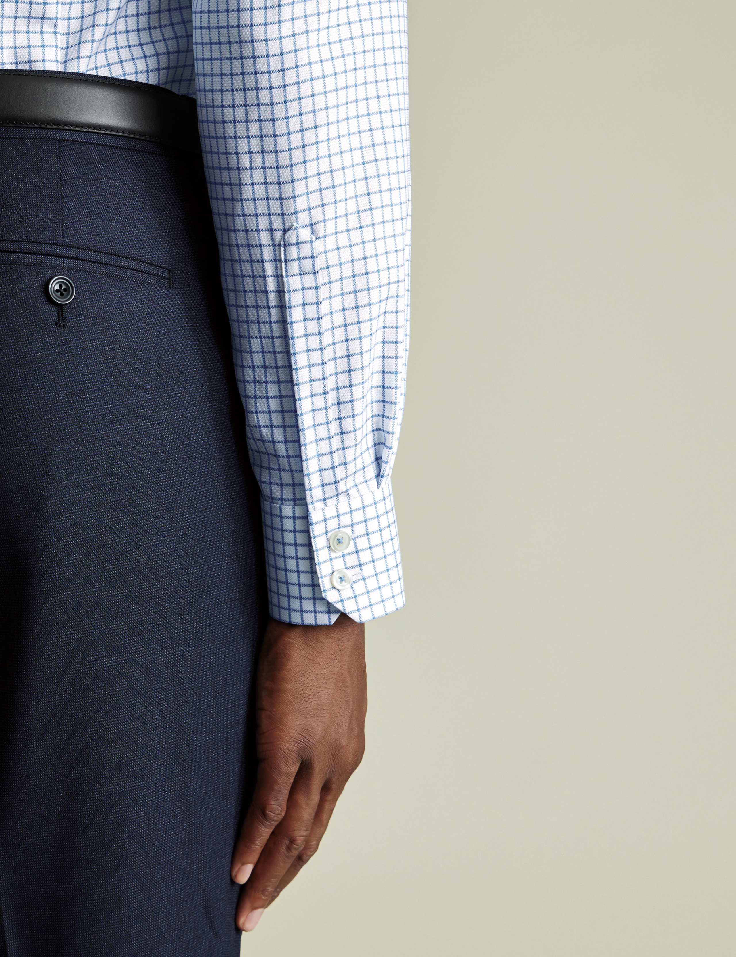 Slim Fit Easy Iron Pure Cotton Check Shirt 4 of 6