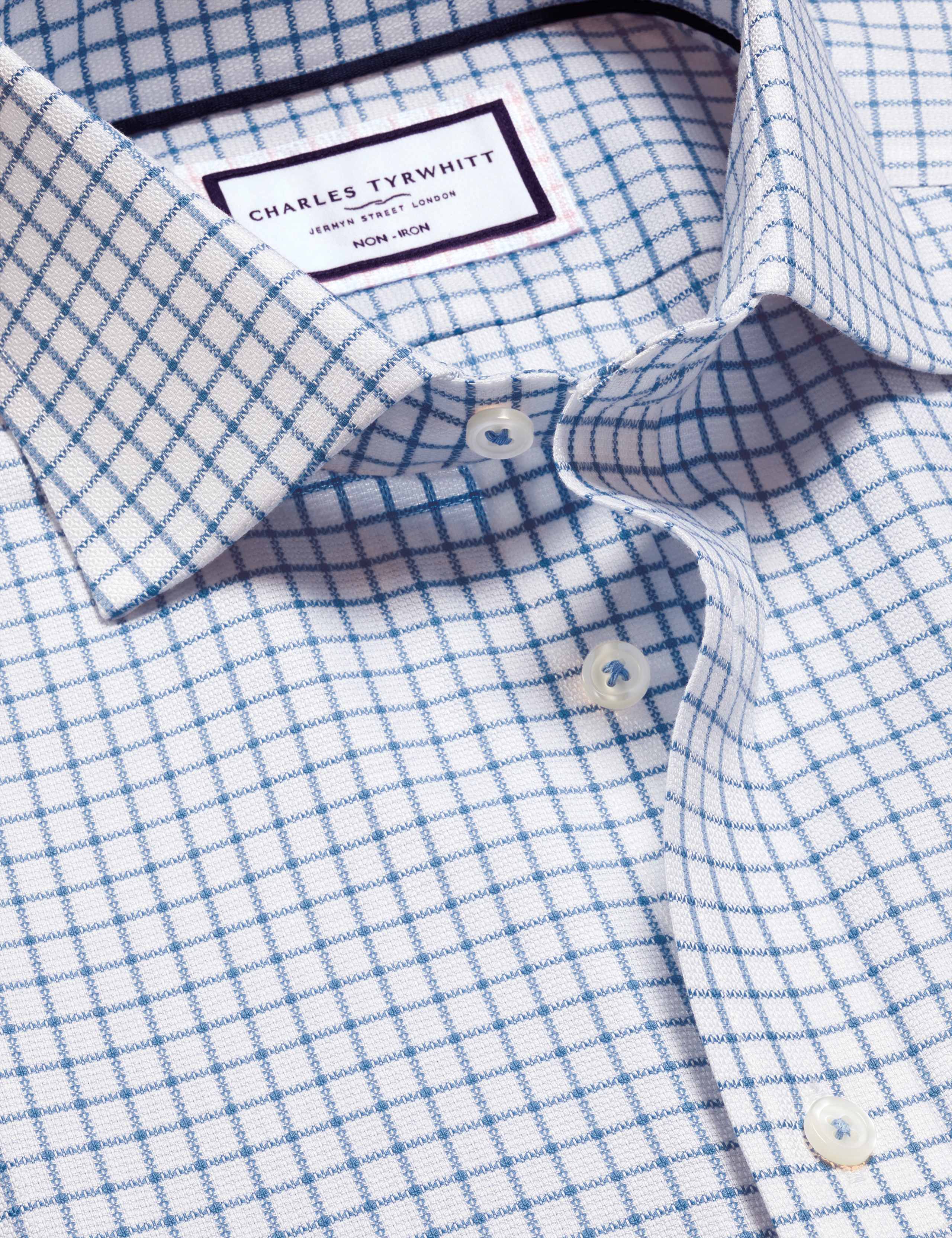 Slim Fit Easy Iron Pure Cotton Check Shirt 5 of 6