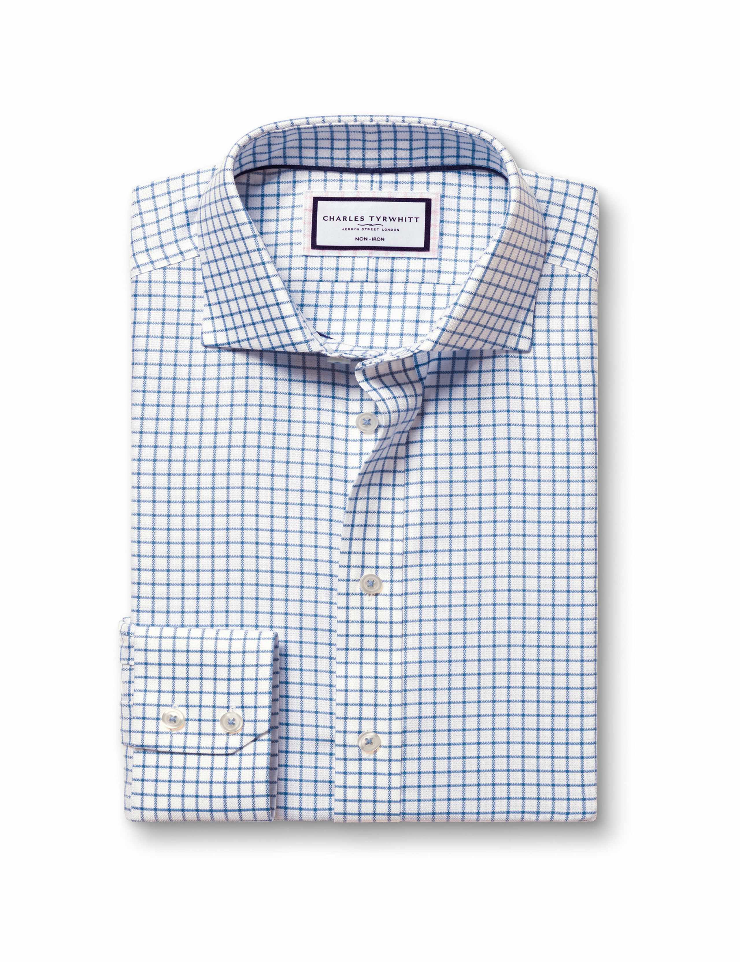 Slim Fit Easy Iron Pure Cotton Check Shirt 2 of 6
