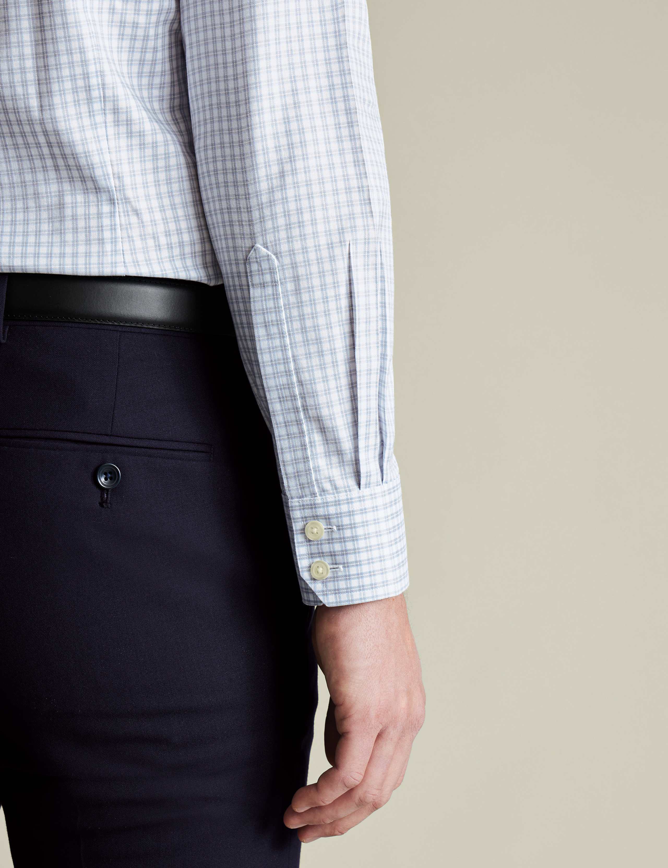 Slim Fit Easy Iron Pure Cotton Check Shirt 4 of 6