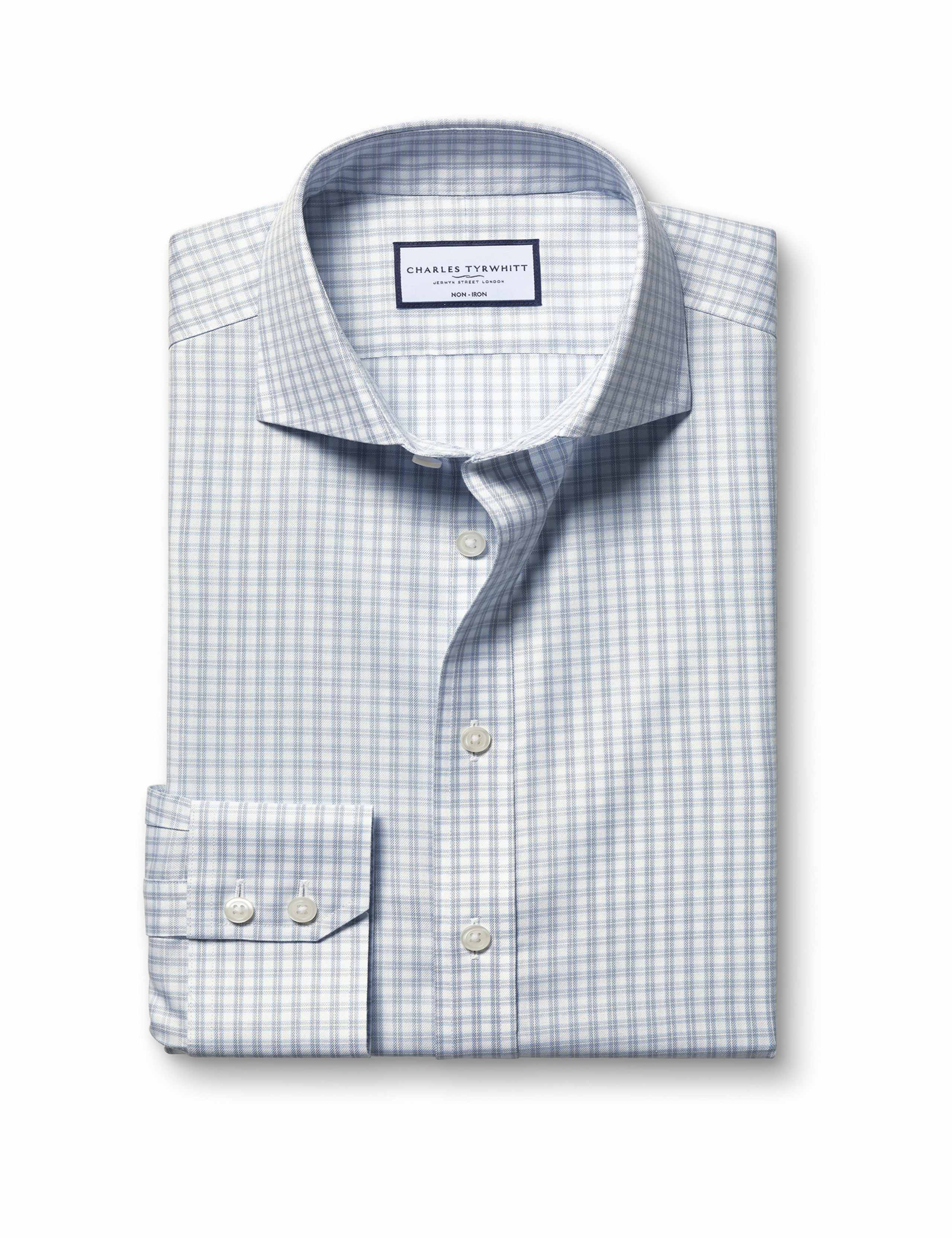 Slim Fit Easy Iron Pure Cotton Check Shirt 2 of 6