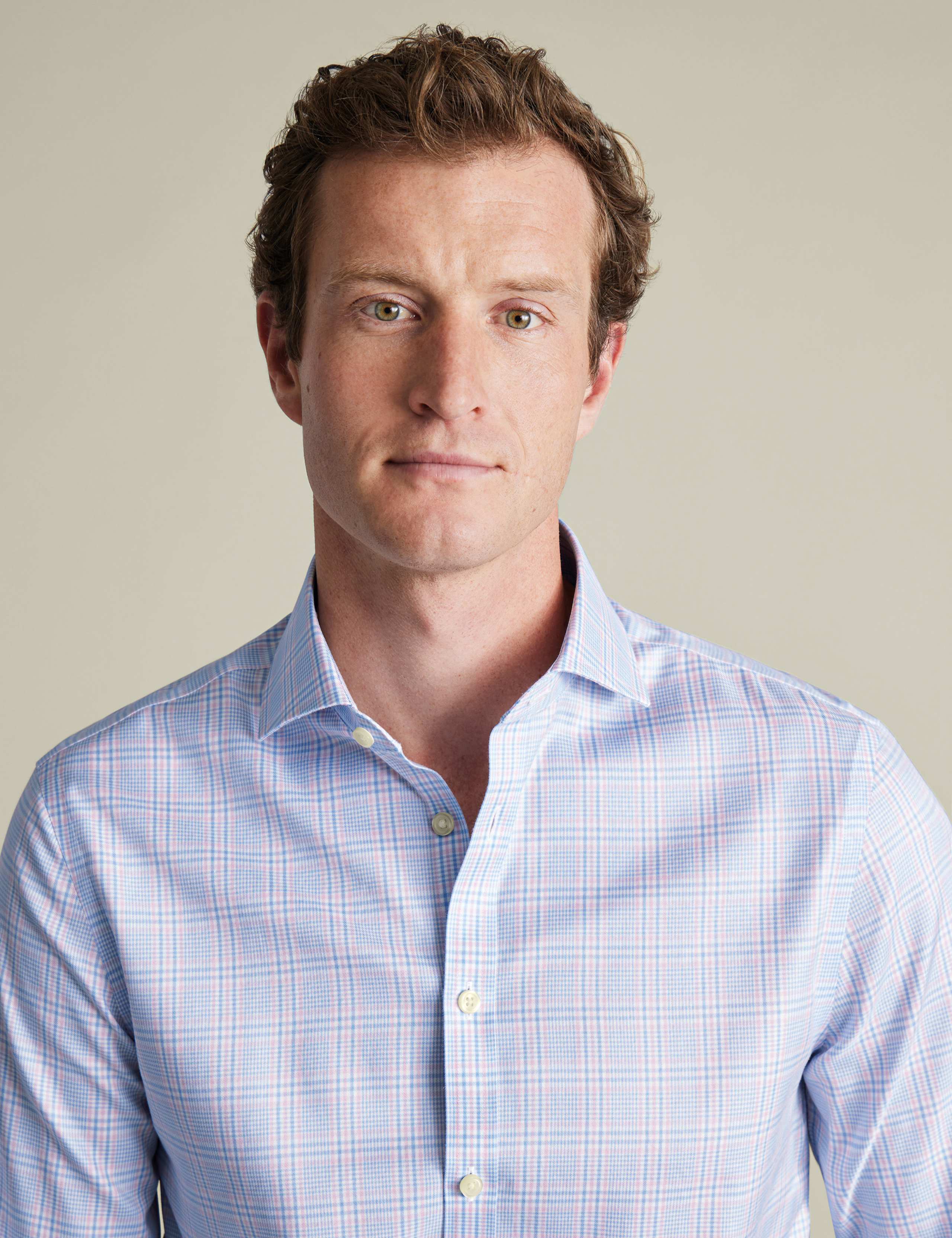 Slim Fit Easy Iron Pure Cotton Check Shirt 2 of 4