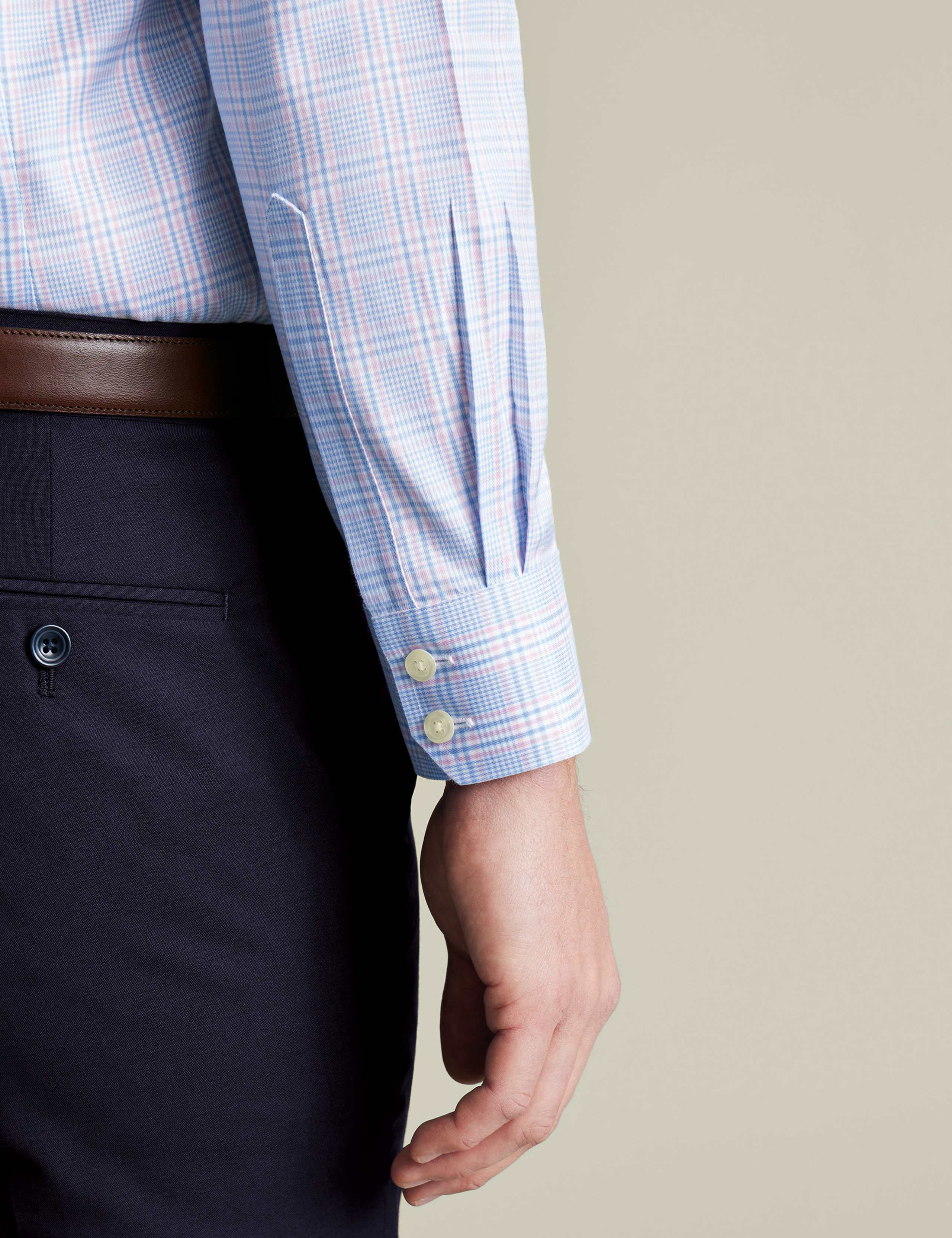 Slim Fit Easy Iron Pure Cotton Check Shirt 3 of 4