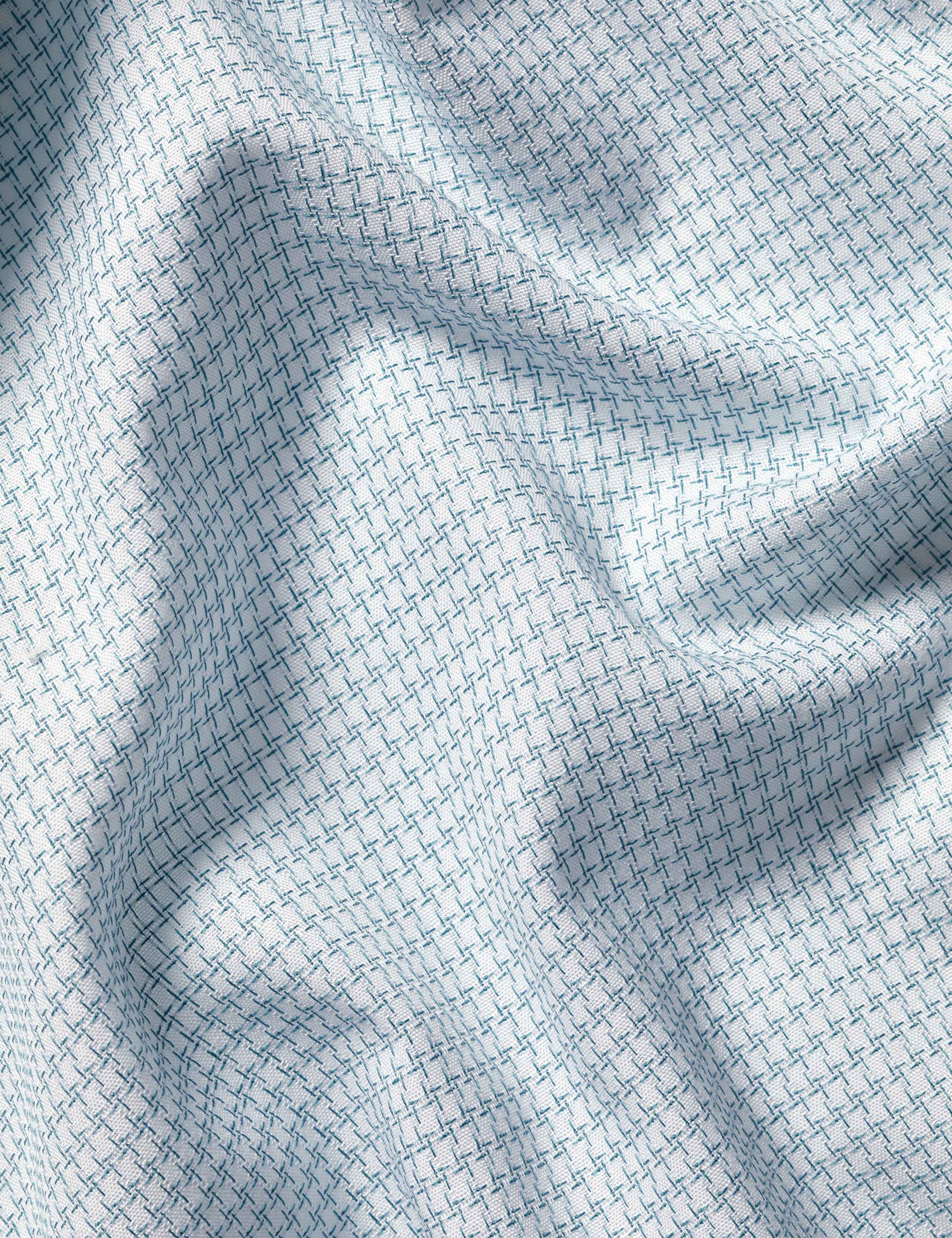 Slim Fit Non Iron Pure Cotton Textured Shirt 6 of 6
