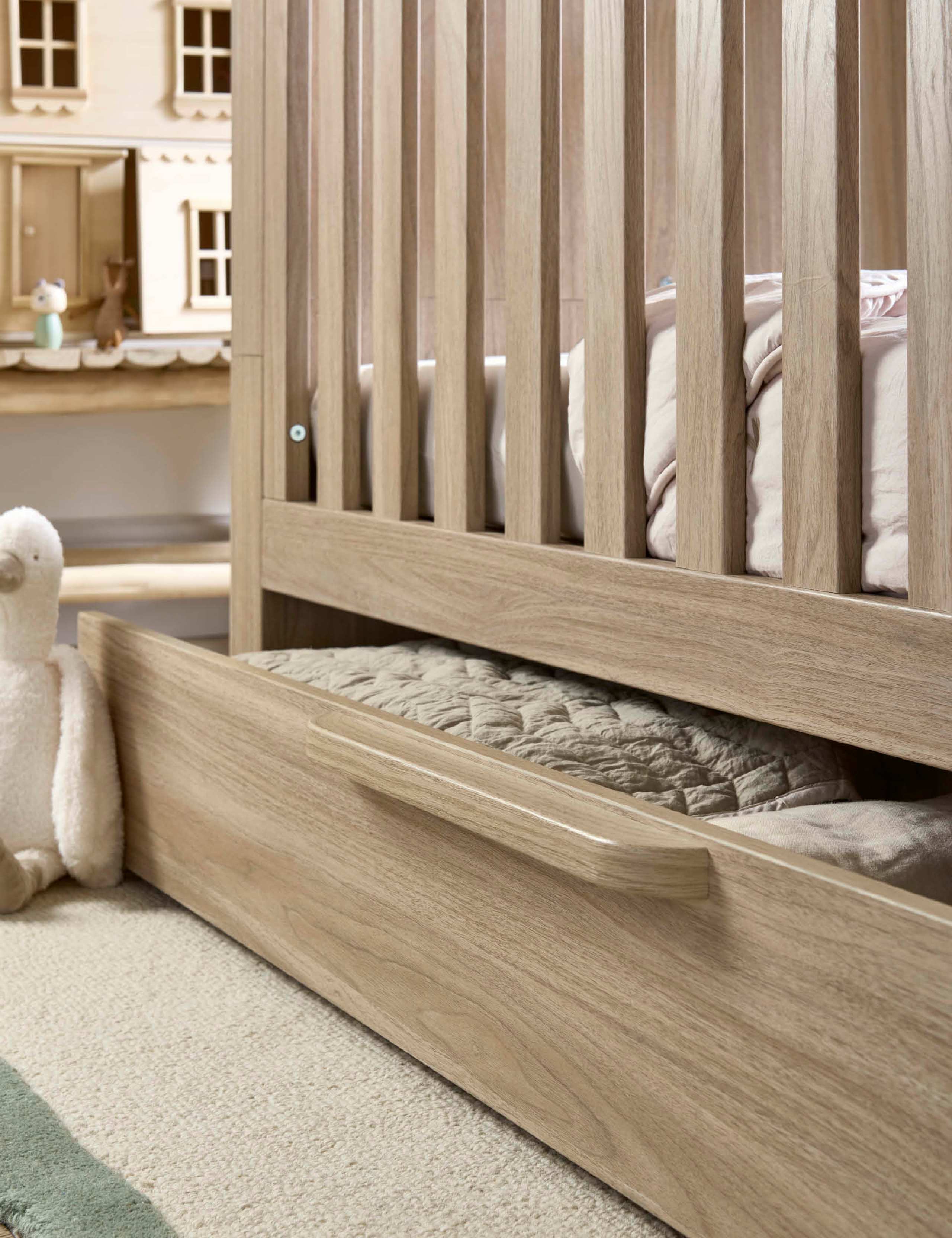 Franklin 3 Piece Cot Bed, Dresser & Wardrobe 10 of 14