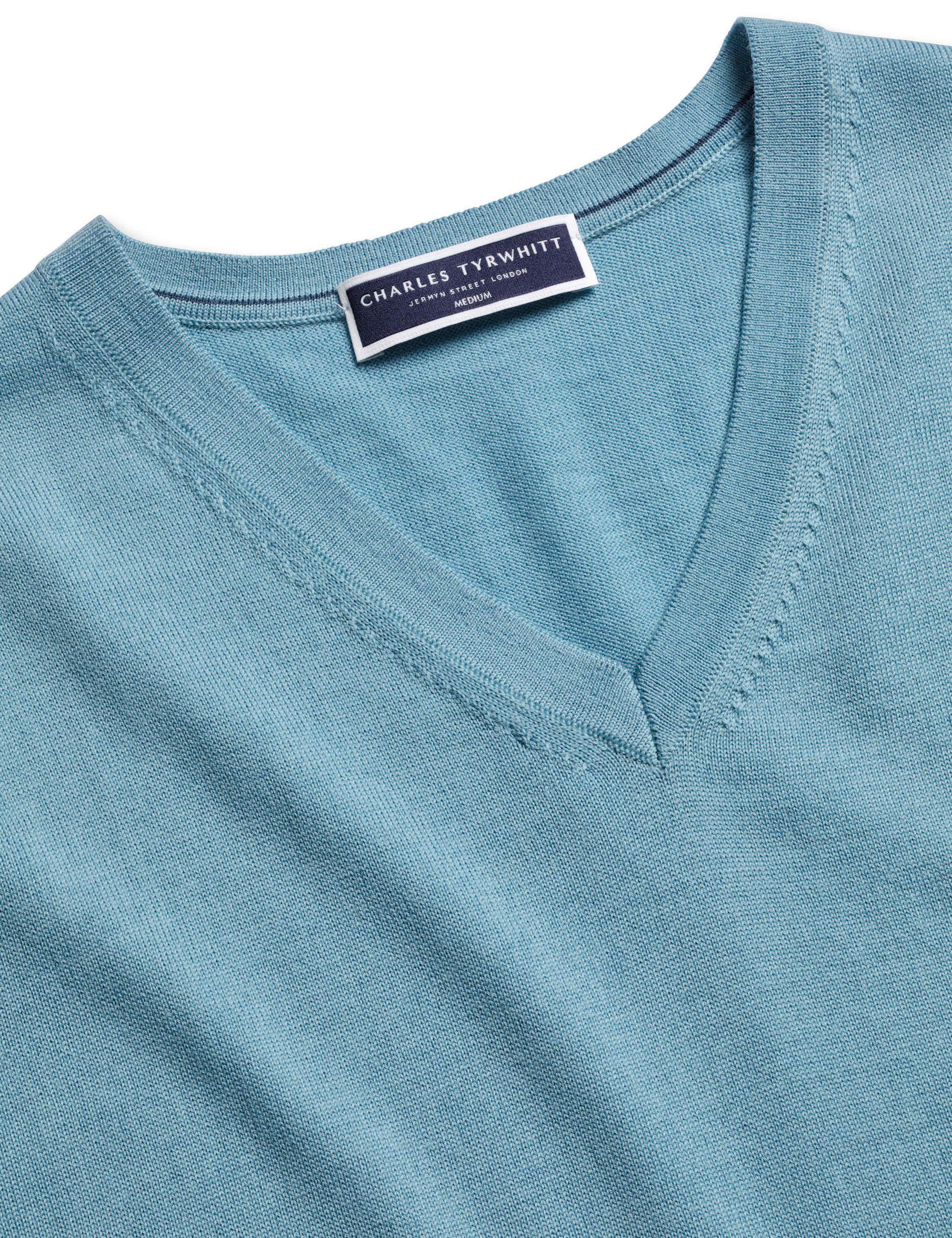 Pure Merino Wool V-Neck Jumper 4 of 5