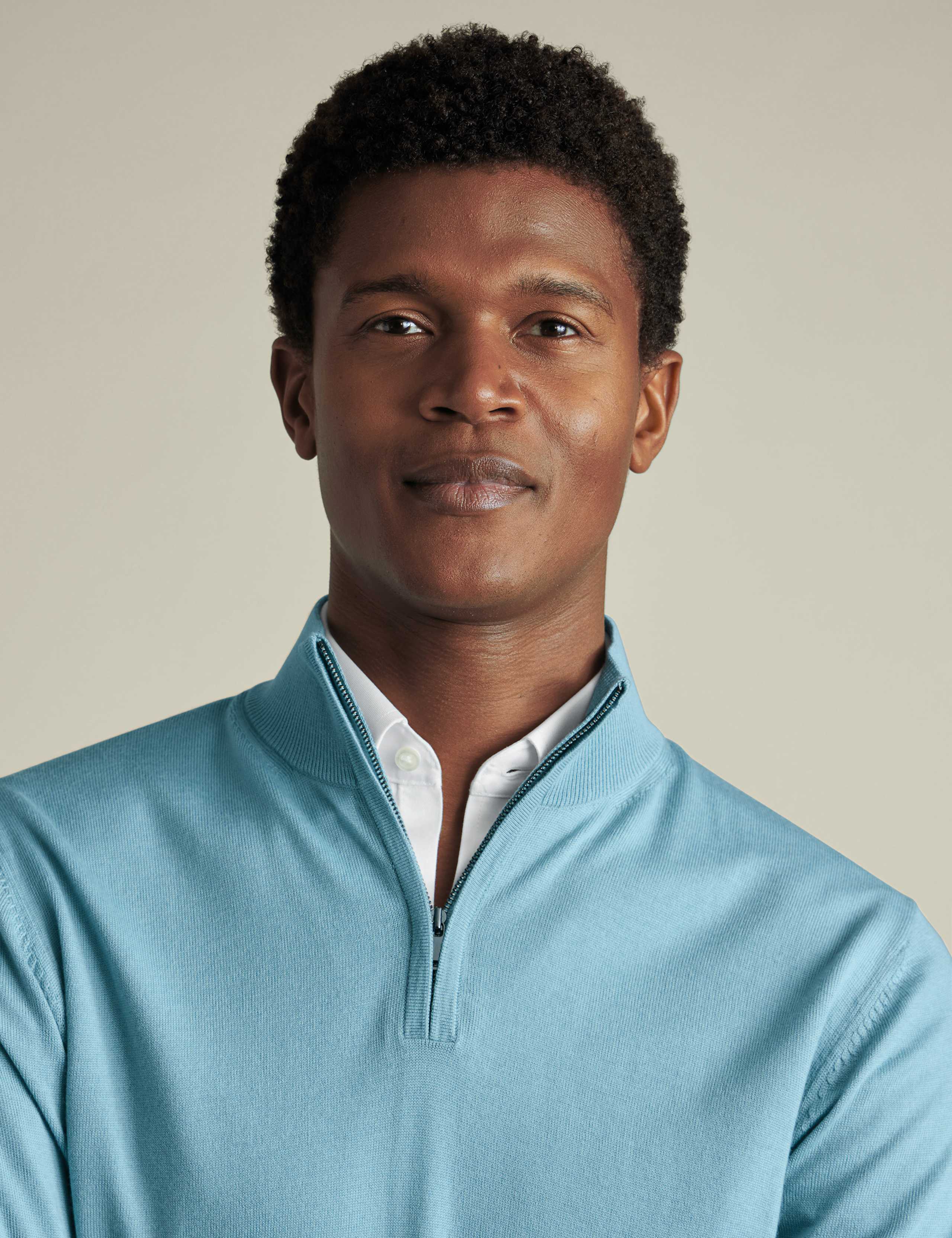 Pure Merino Wool Half Zip Jumper 3 of 5