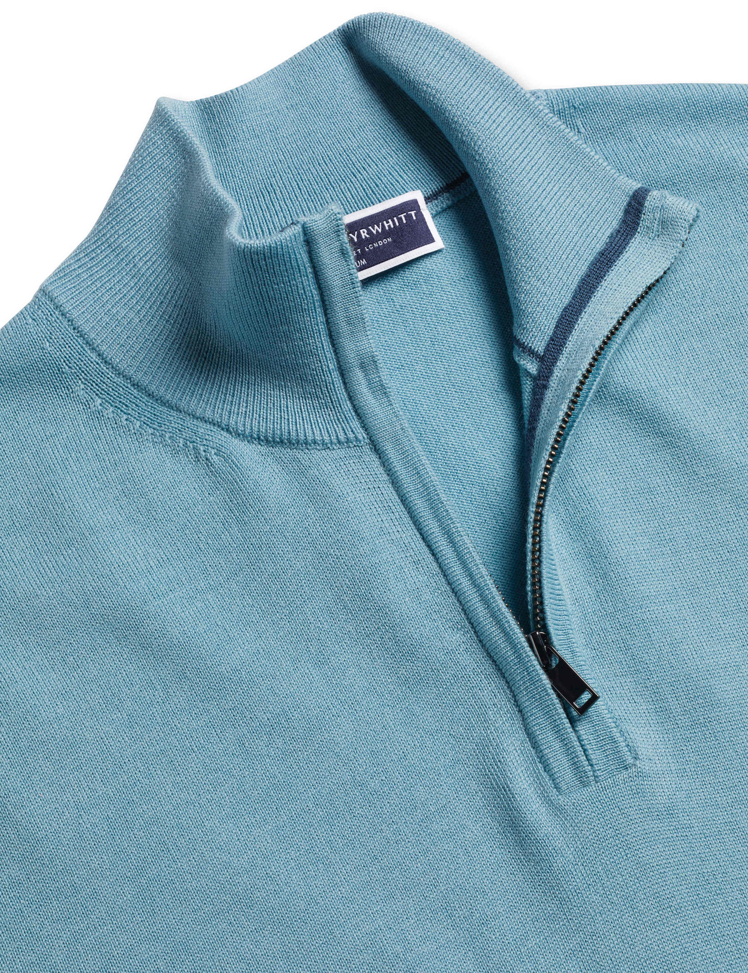 Pure Merino Wool Half Zip Jumper 4 of 5