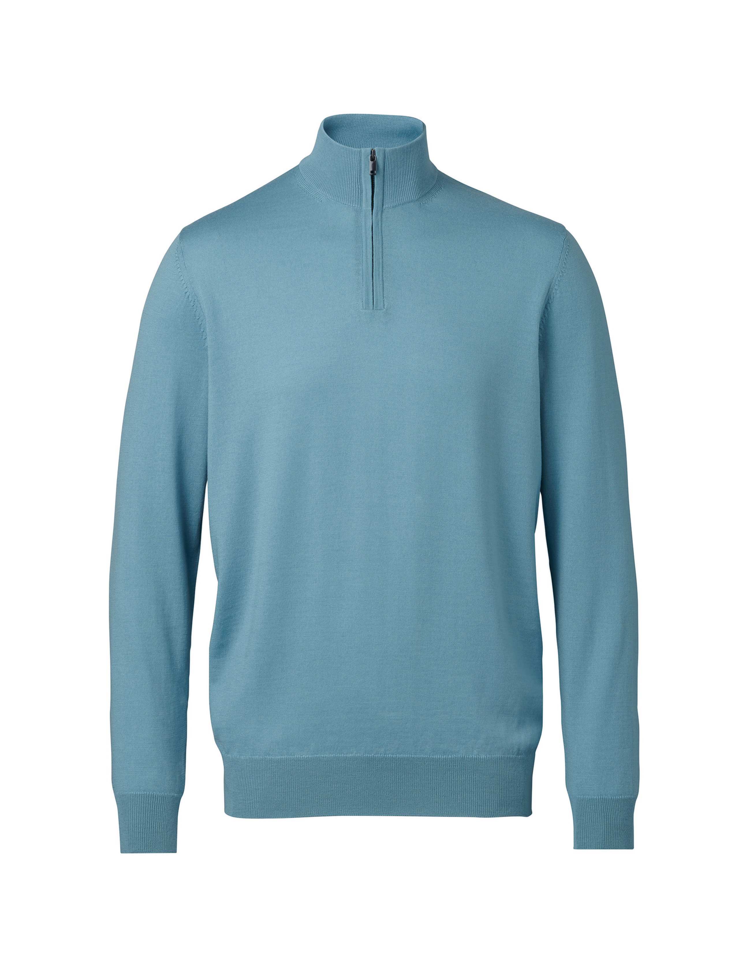 Pure Merino Wool Half Zip Jumper 2 of 5