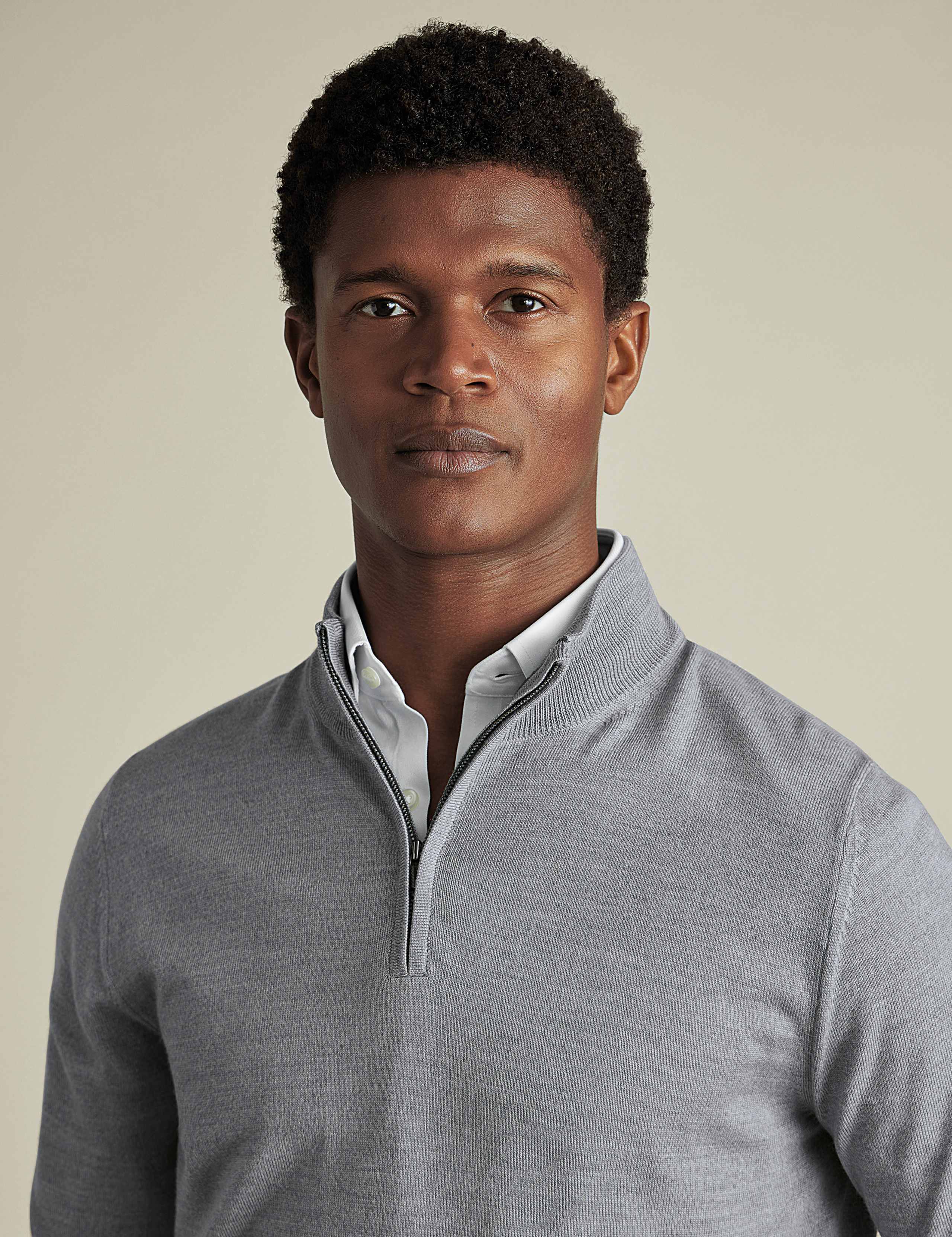Pure Merino Wool Half Zip Jumper 3 of 5