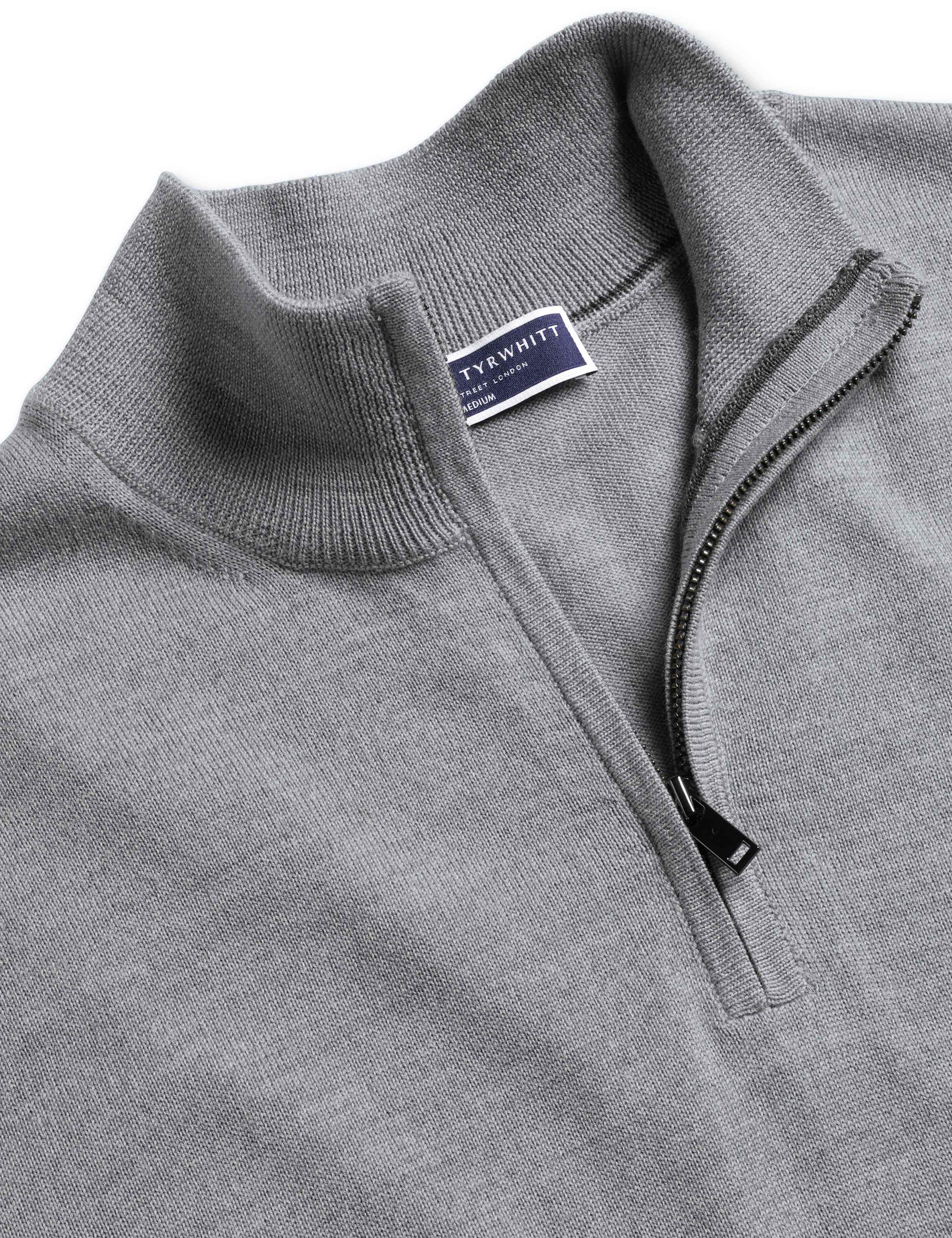Pure Merino Wool Half Zip Jumper 4 of 5