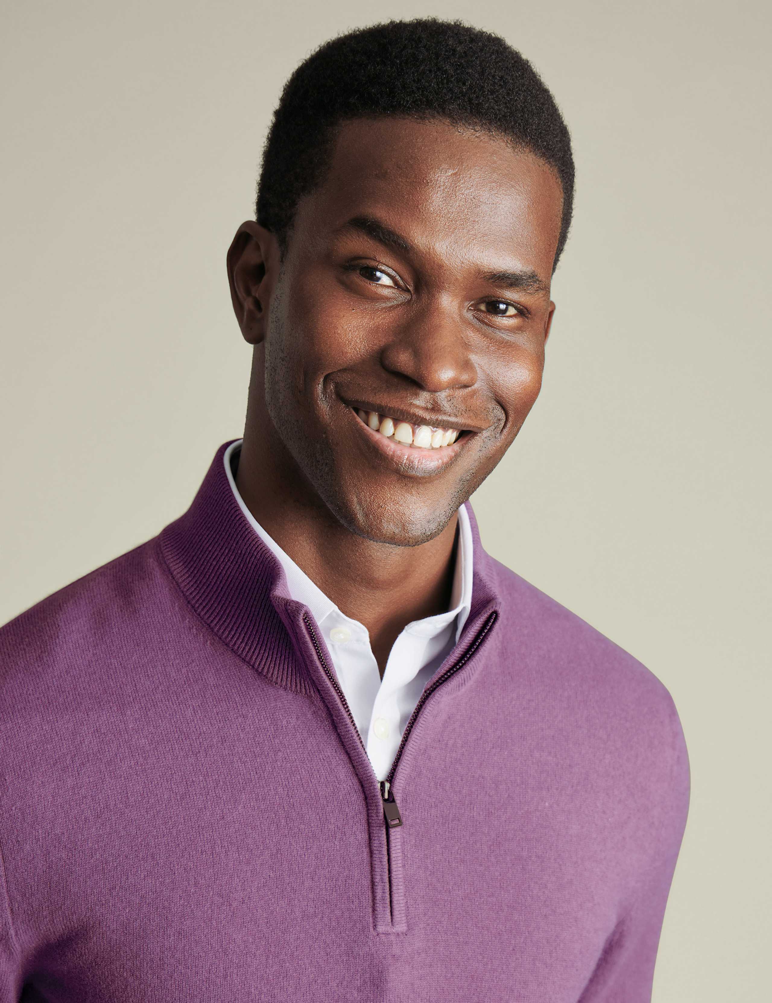 Pure Cashmere Half Zip Jumper 3 of 5