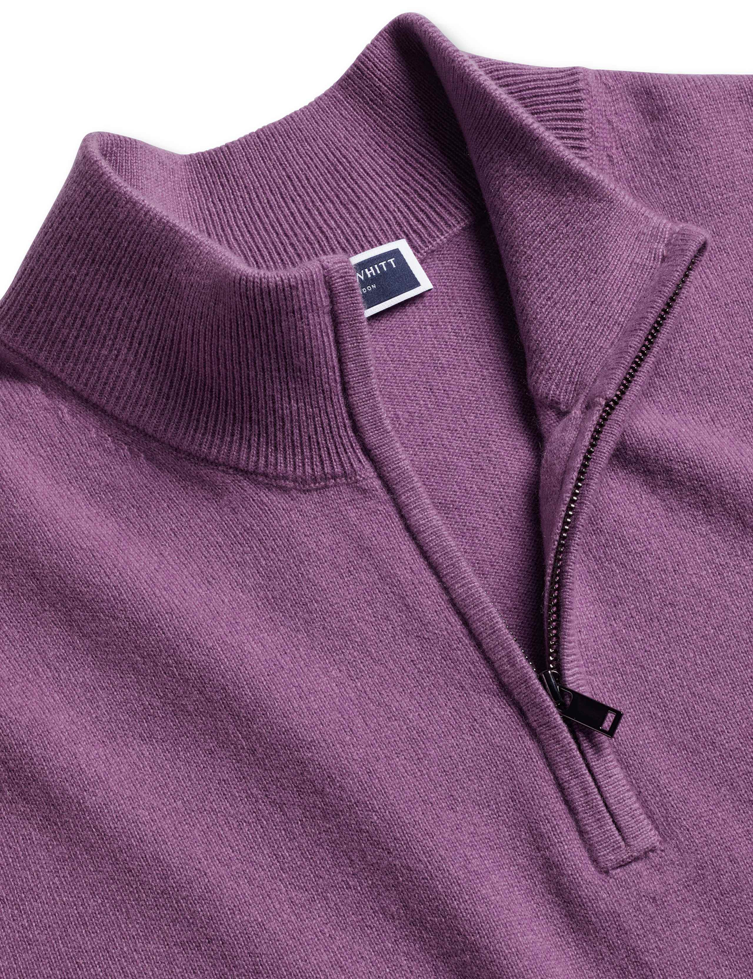 Pure Cashmere Half Zip Jumper 4 of 5