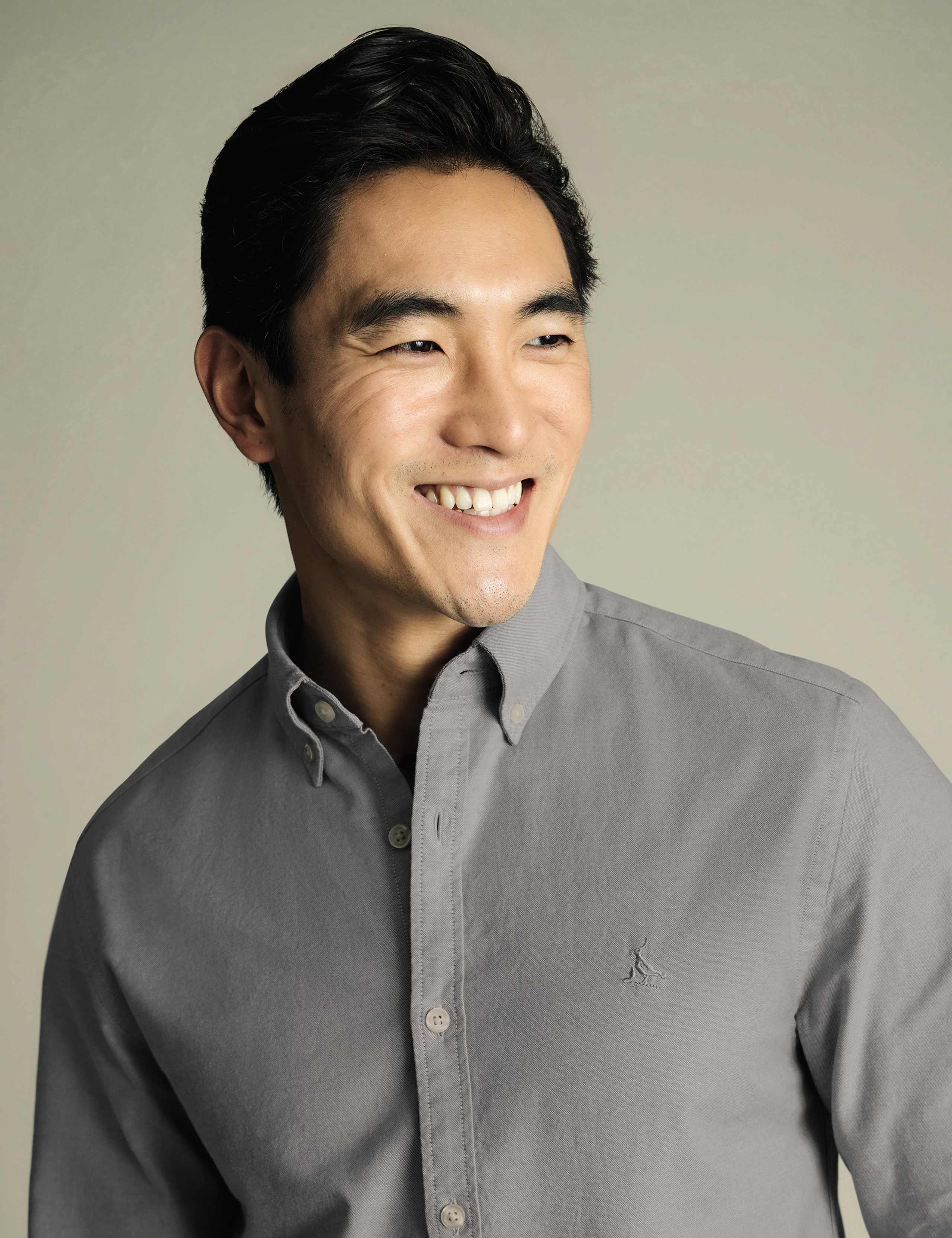 Slim Fit Pure Cotton Stretch Oxford Shirt 3 of 6