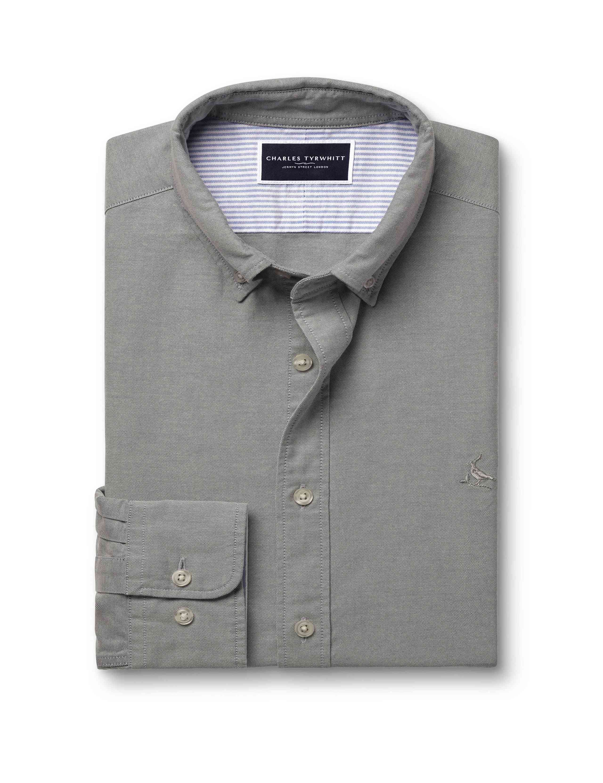 Slim Fit Pure Cotton Stretch Oxford Shirt 2 of 6