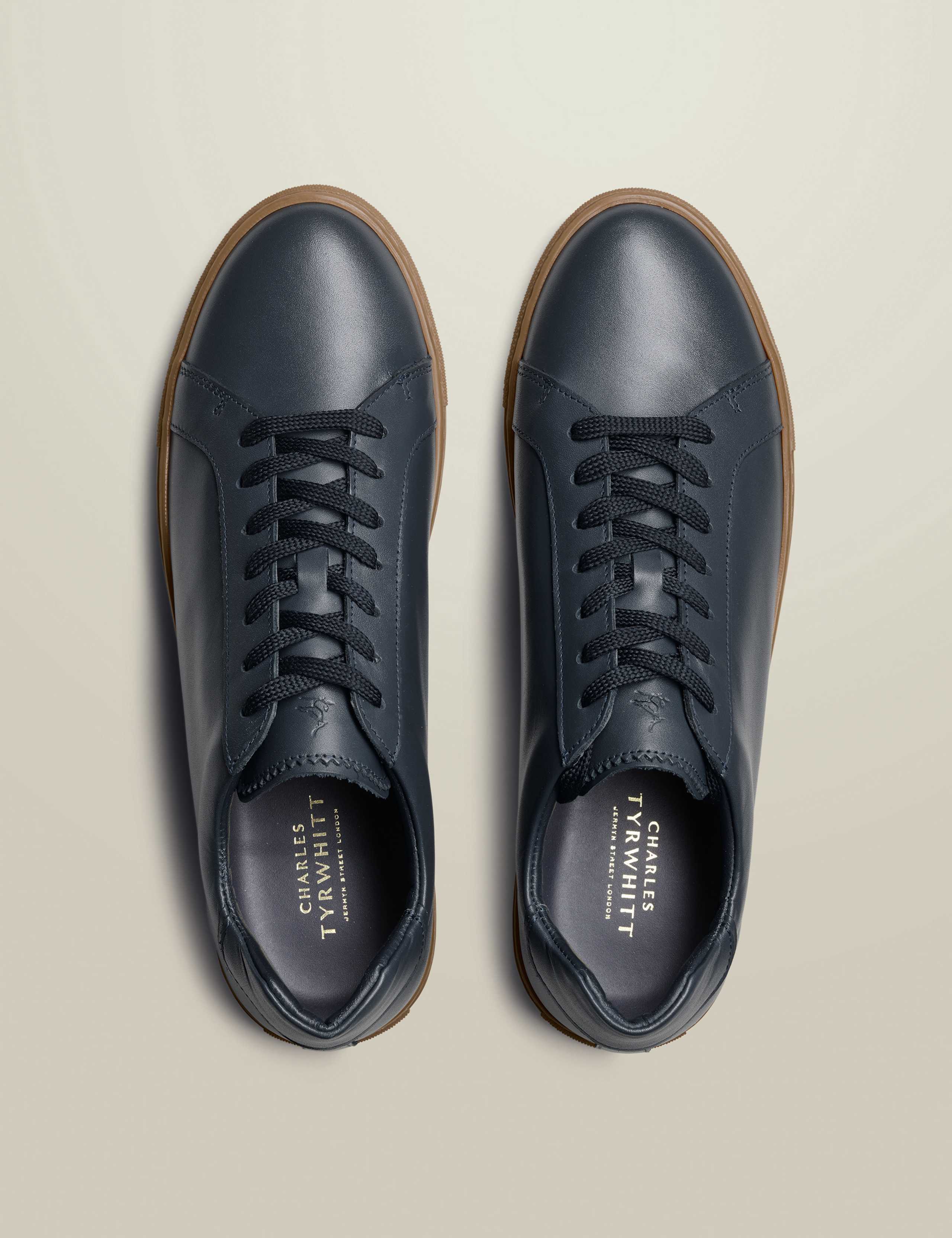 Leather Gum Sole Trainers 3 of 4