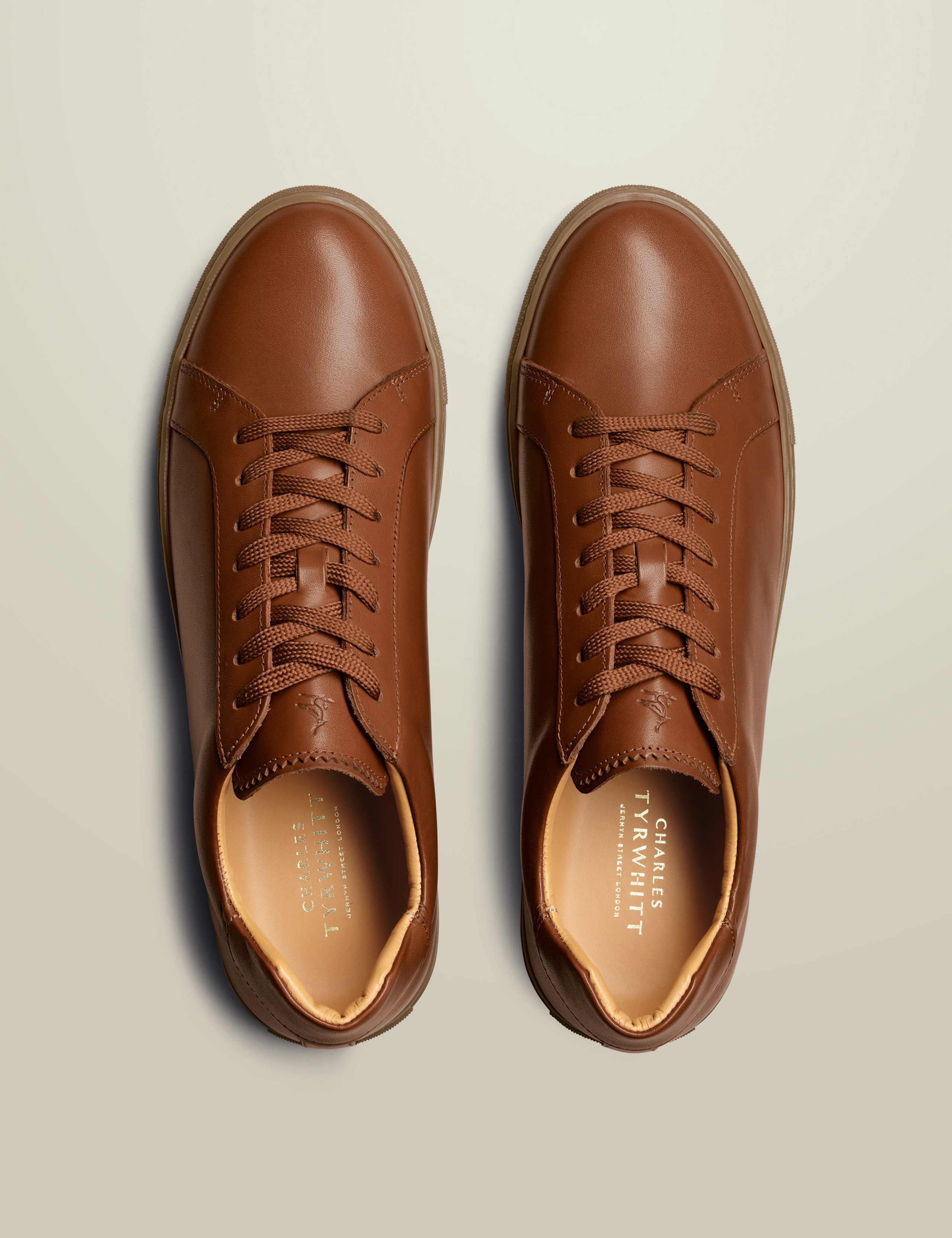 Leather Gum Sole Trainers 3 of 4