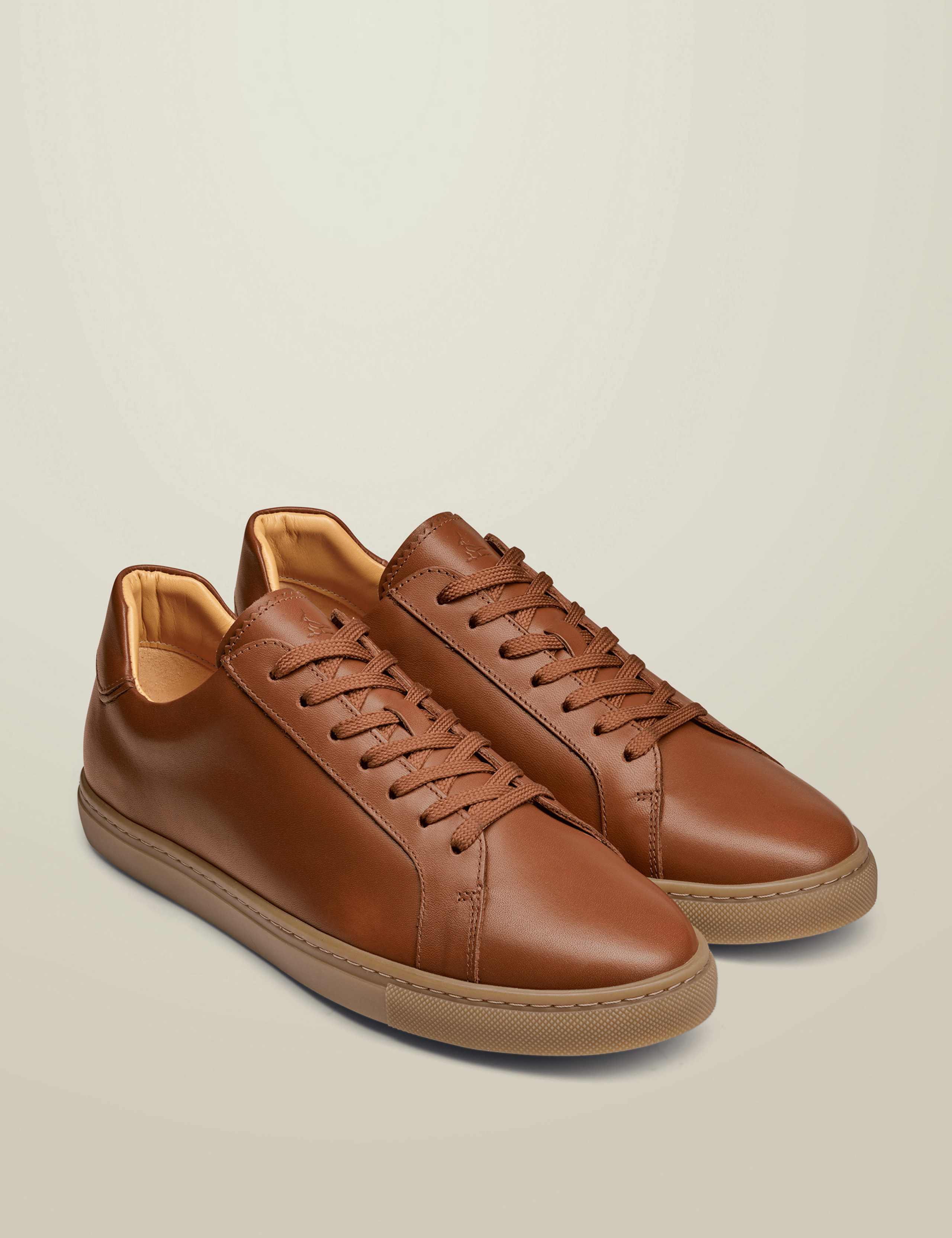Leather Gum Sole Trainers 2 of 4
