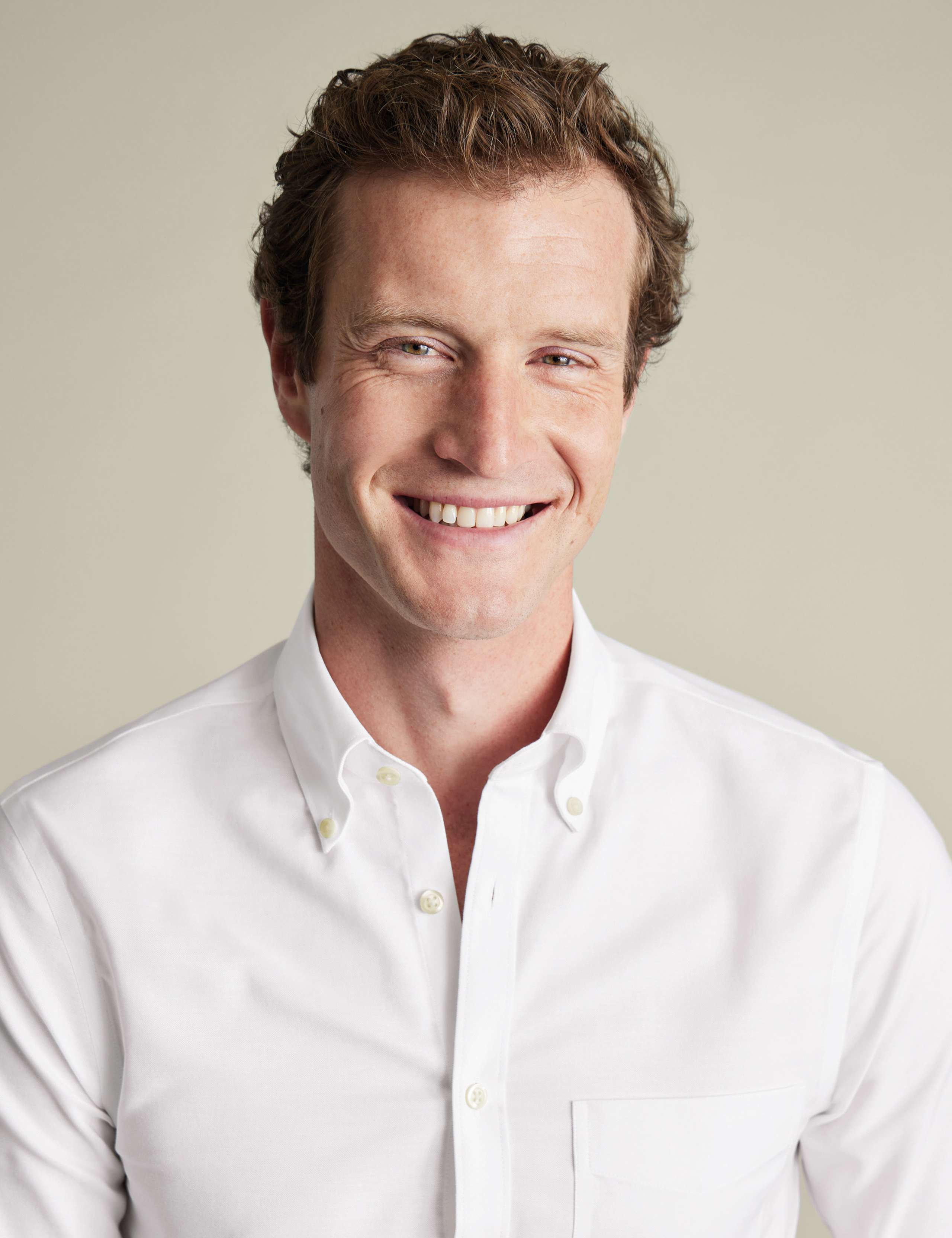 Slim Fit Cotton Rich Oxford Shirt 3 of 6