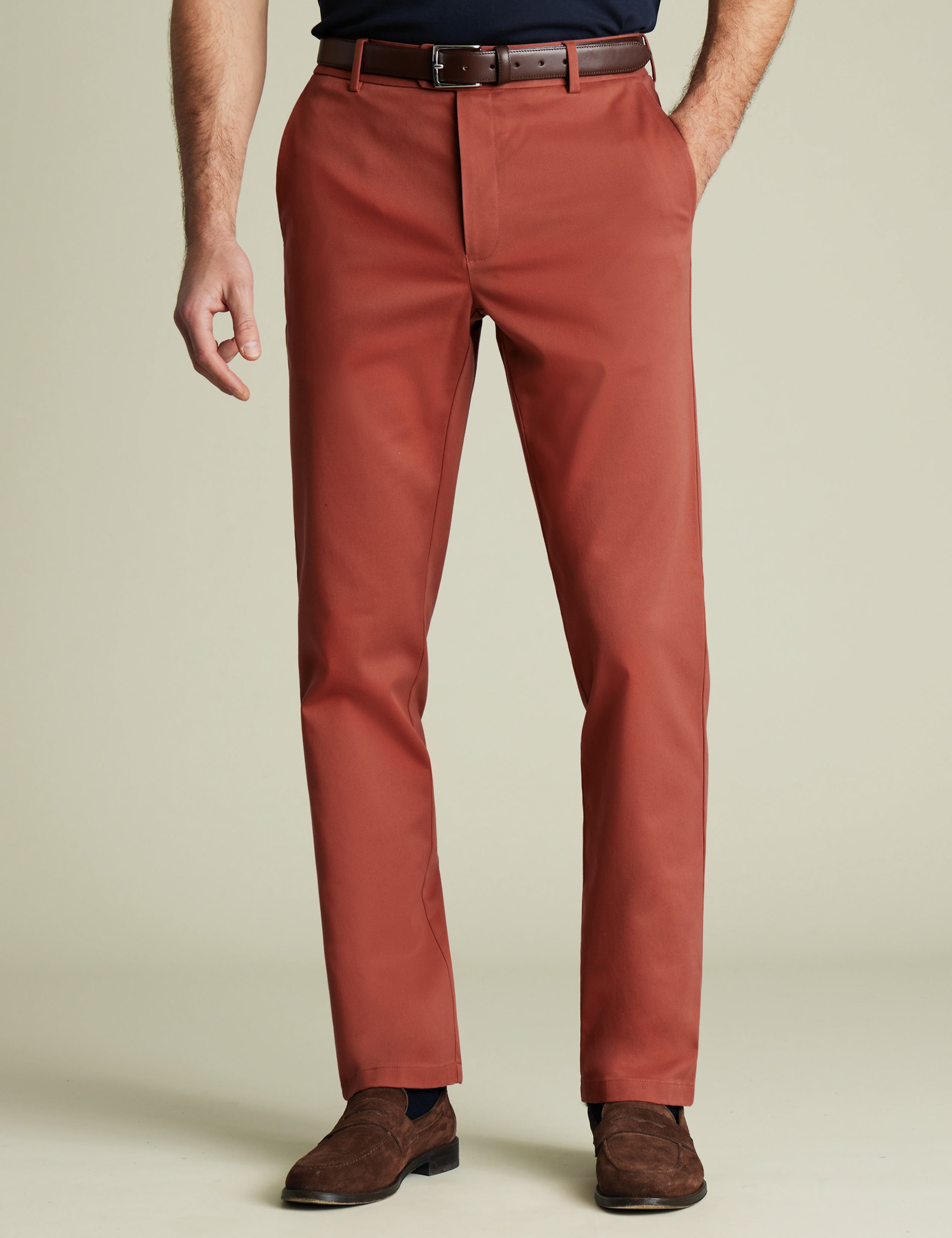 Slim Fit Non Iron Stretch Chinos 3 of 5